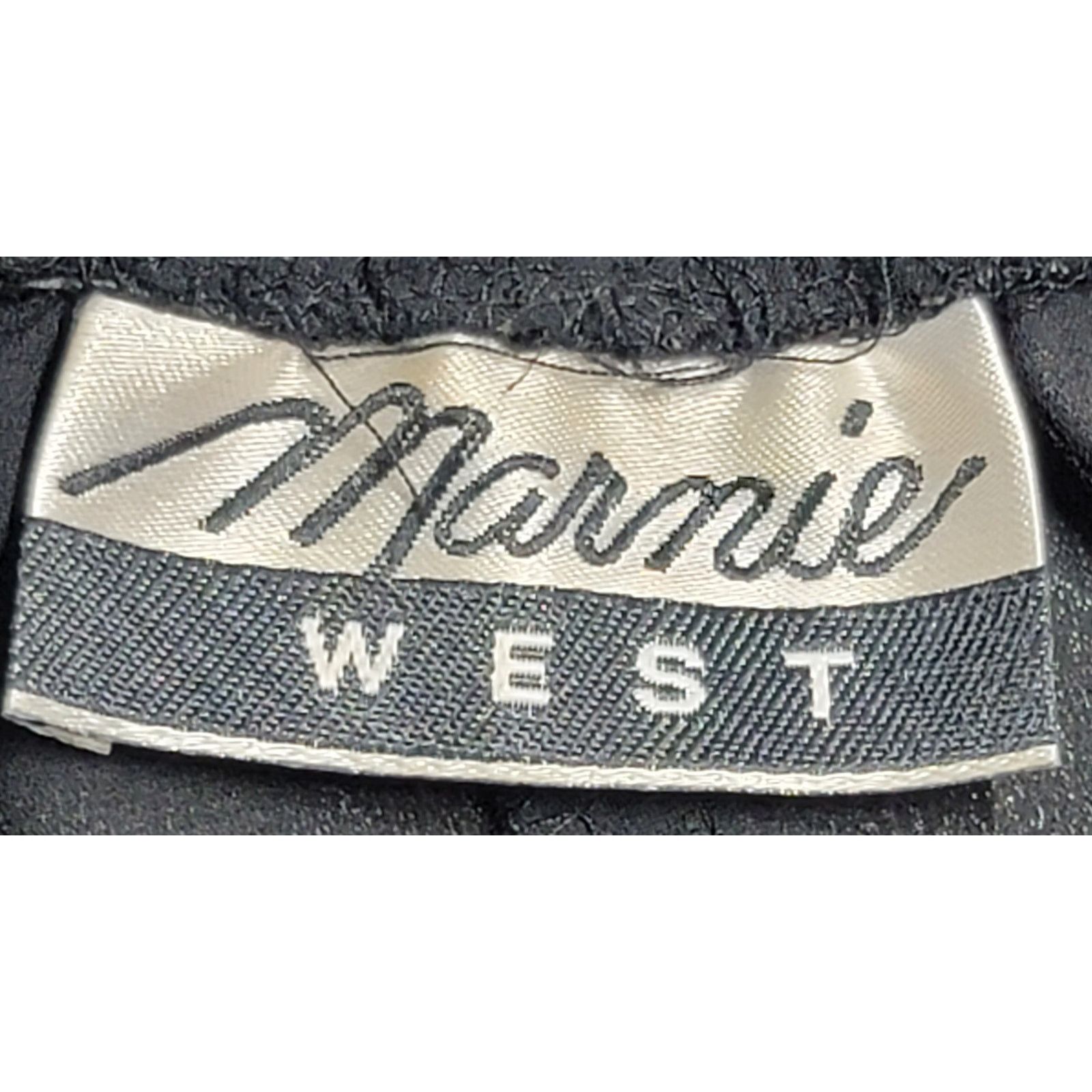 Other VTG Marmie West Black Sequin Hem Pleated Pants Medium Large Size 28" / US 6 / IT 42 - 4 Thumbnail