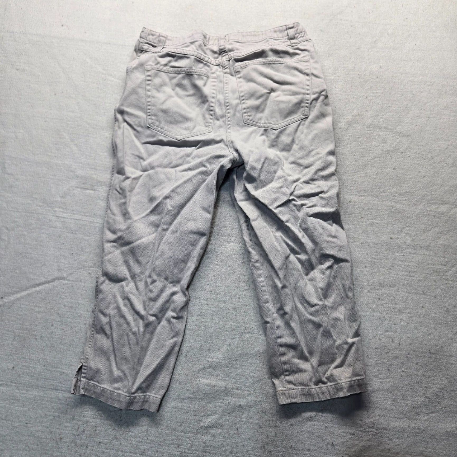 Vintage Christopher And Banks Pants Khakis Adult Women Size 6 Beige Twill Pockets Regular Tapered Button Zip Front Casual Clothing Mens Womens Girls Boys Size 28" / US 6 / IT 42 - 8 Thumbnail