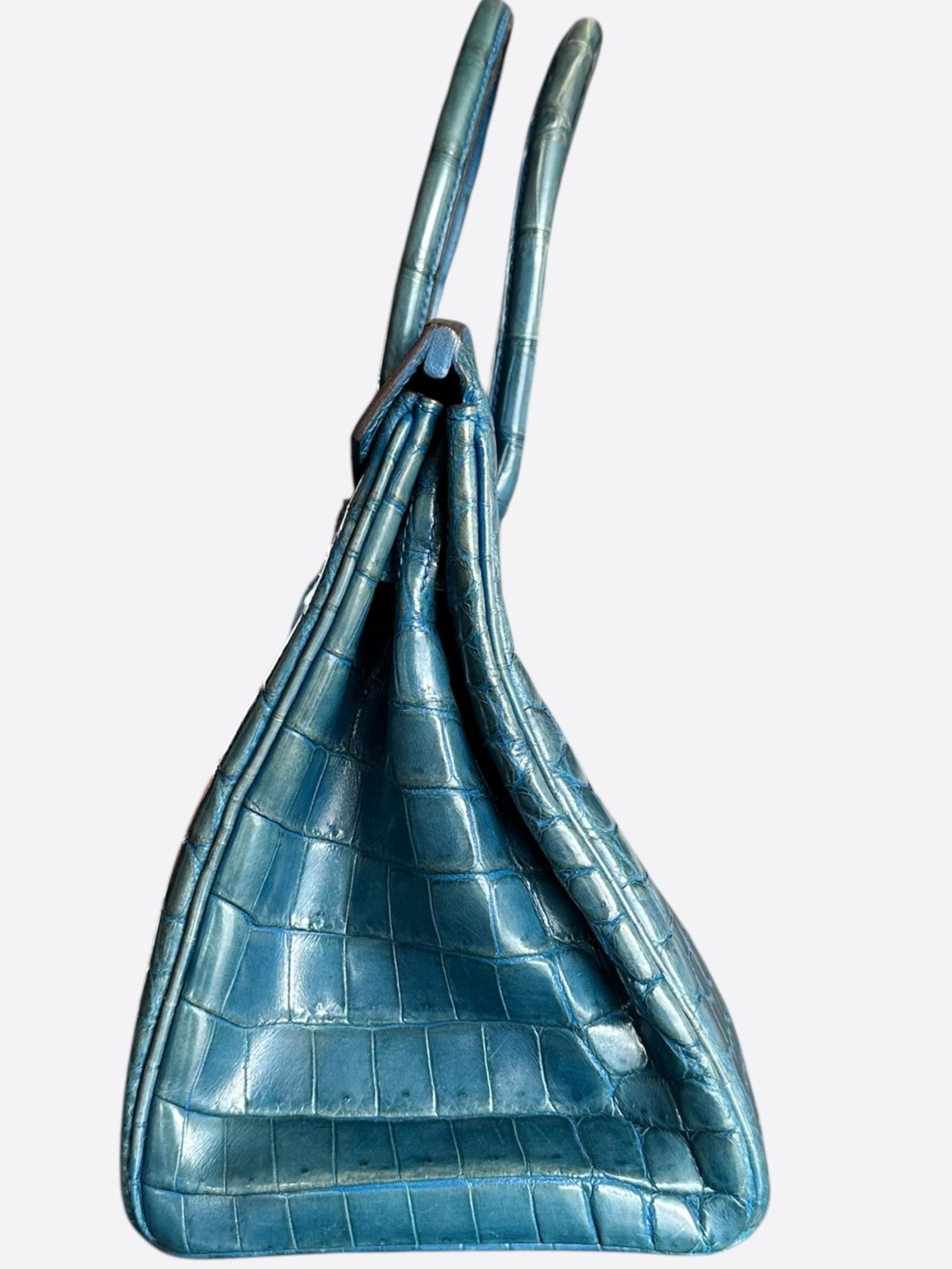 Hermes Hermes Blue Crocodile Birkin 30 Size ONE SIZE - 4 Thumbnail