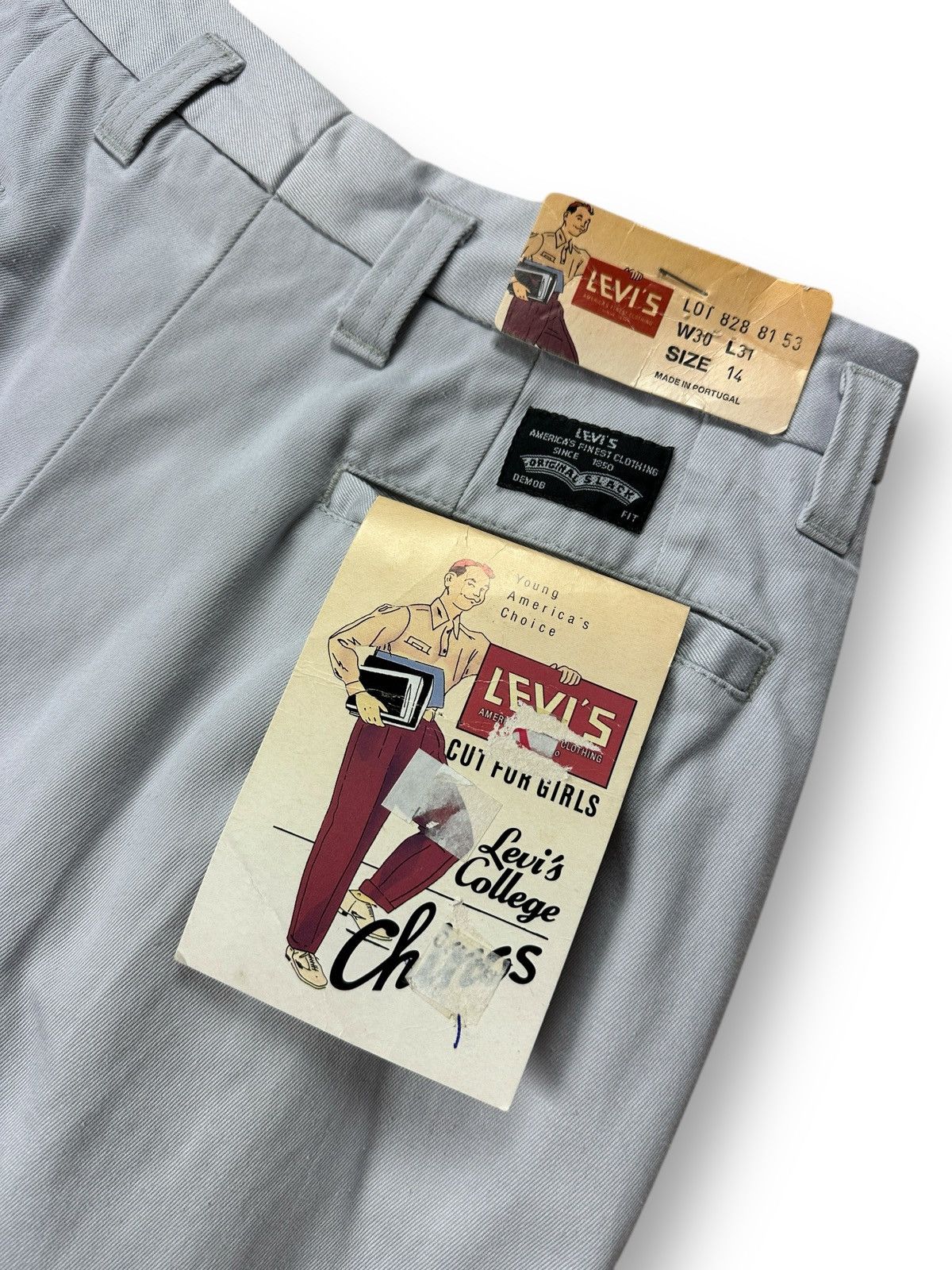 Levi's Vintage Clothing NWT🏷️ Vintage 80’s Levis College Chinos Women’s Shorts Size 28" / US 6 / IT 42 - 4 Thumbnail