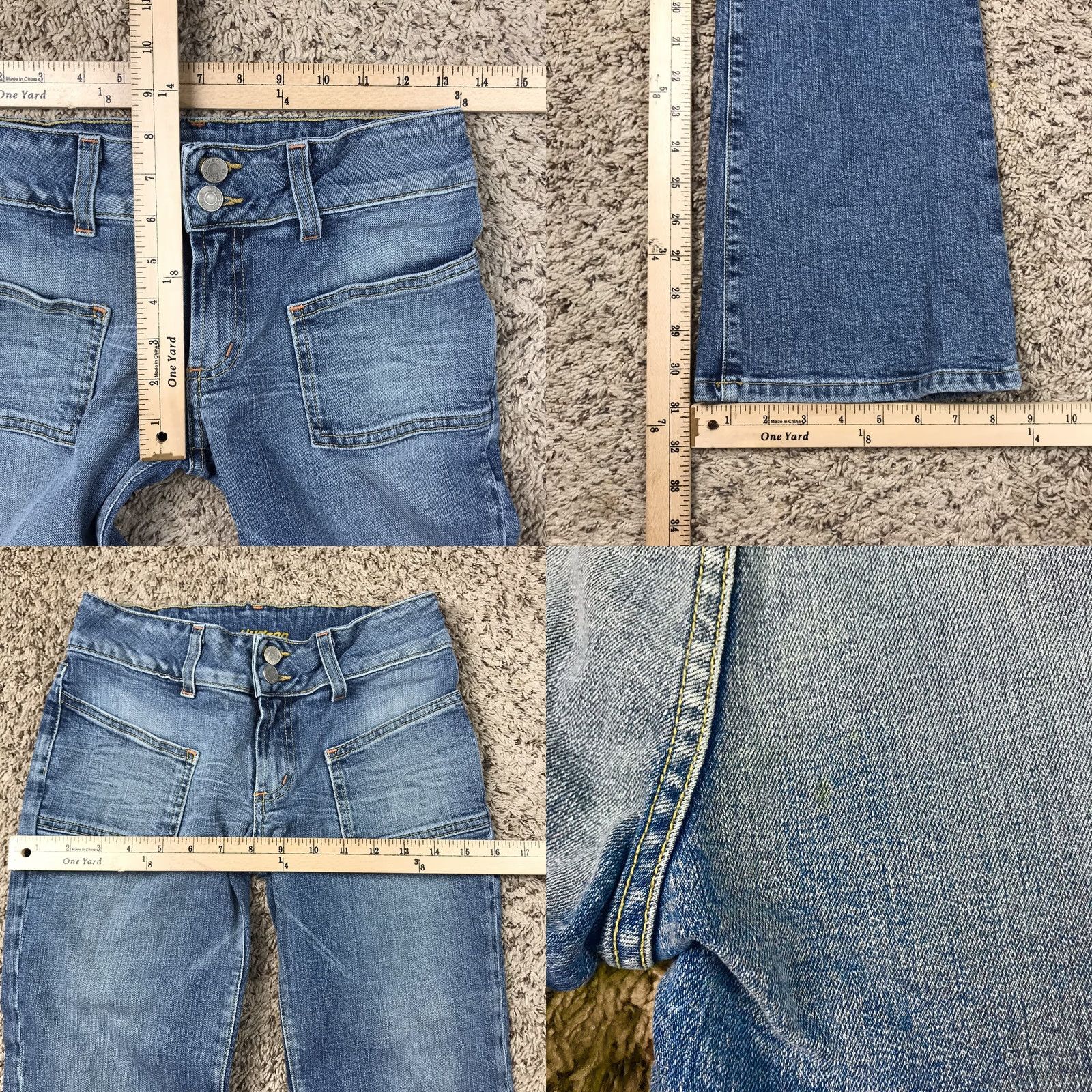 Hudson VINTAGE Hudson Bootcut Jeans Women Blue Denim 27x31 Medium Wash Stretch Made USA Regular Womens Jeans Size 27" / US 4 / IT 40 - 8 Thumbnail