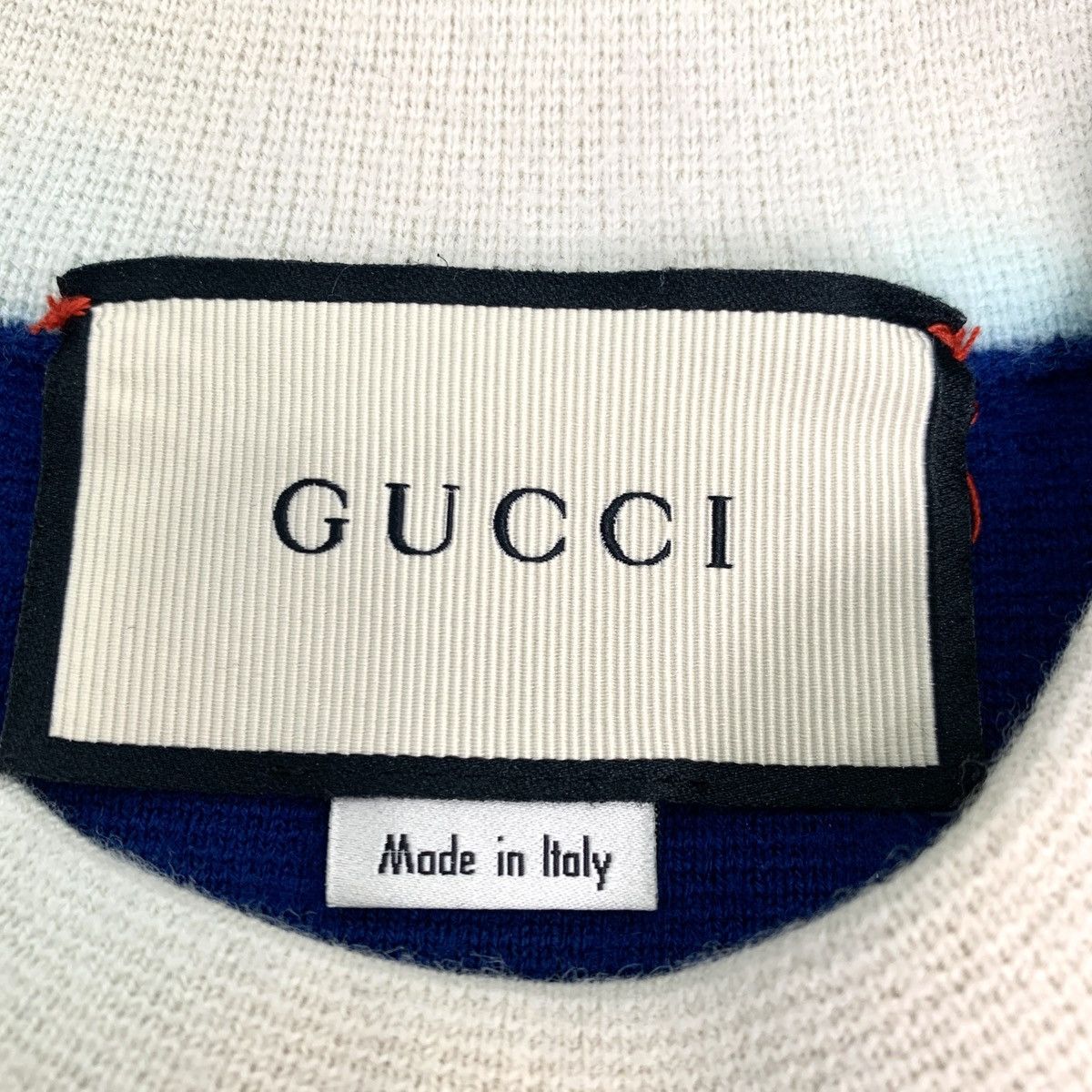 Gucci Gucci Blue Double G Logo Wool Knit Short Sleeve Dress K26WX Size XS / US 0-2 / IT 36-38 - 6 Thumbnail
