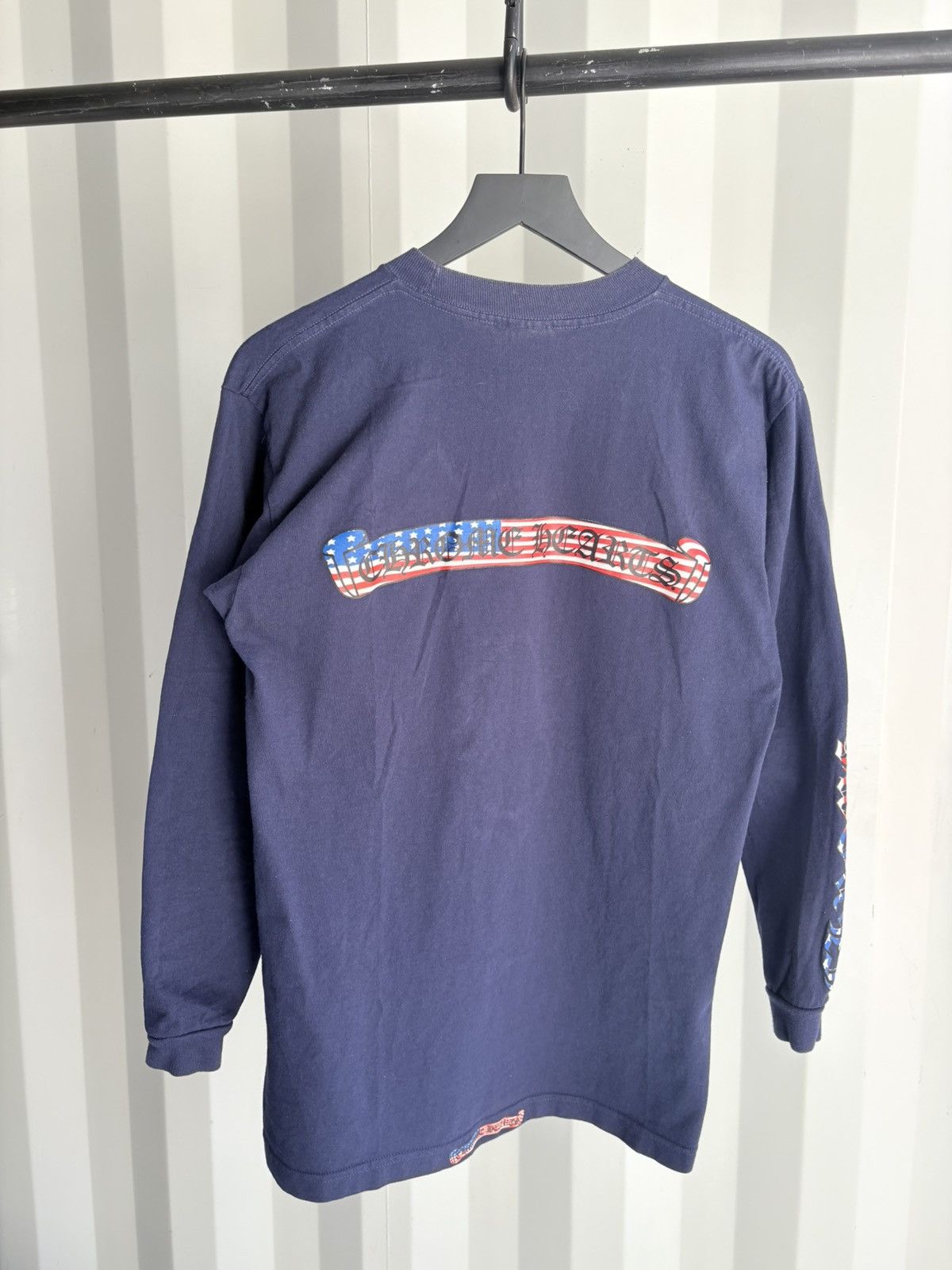 Chrome Hearts Vintage Chrome Hearts USA Flag Logo Long Sleeve Size US M / EU 48-50 / 2 - 3 Thumbnail
