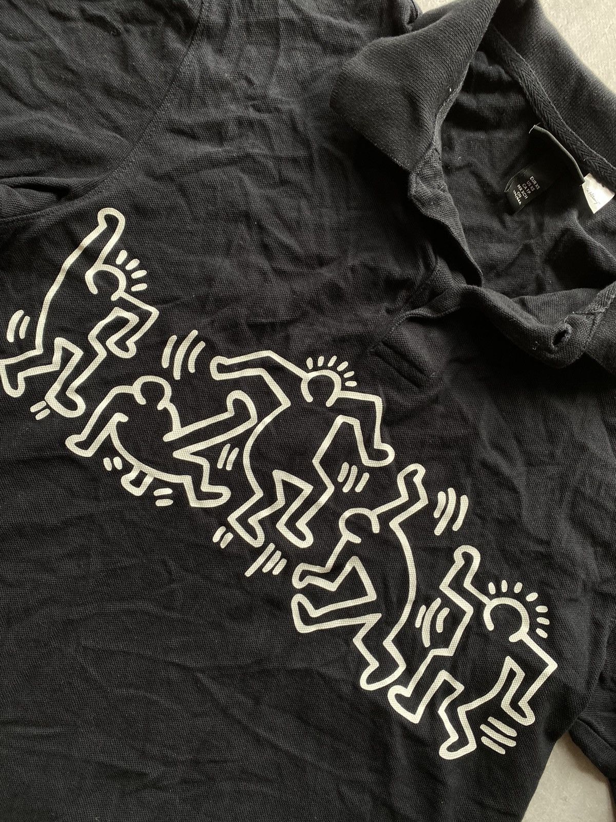 H&M × Keith Haring H&M x Keith Haring Polo Shirt Limited Edition Rare Black Size US S / EU 44-46 / 1 - 5 Thumbnail