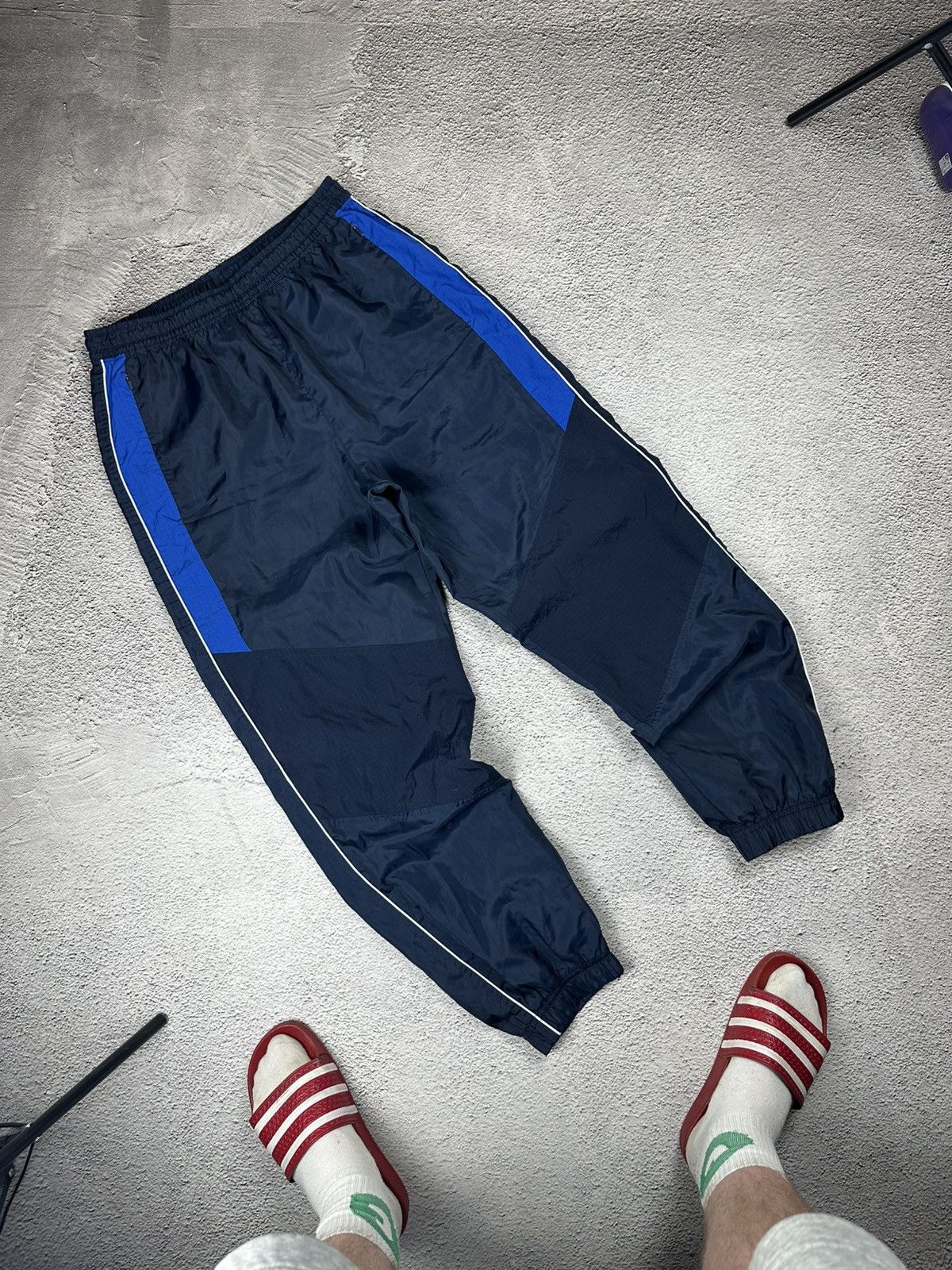 Vintage Nike Nylon Track Pants Drill Y2K Style Baggy