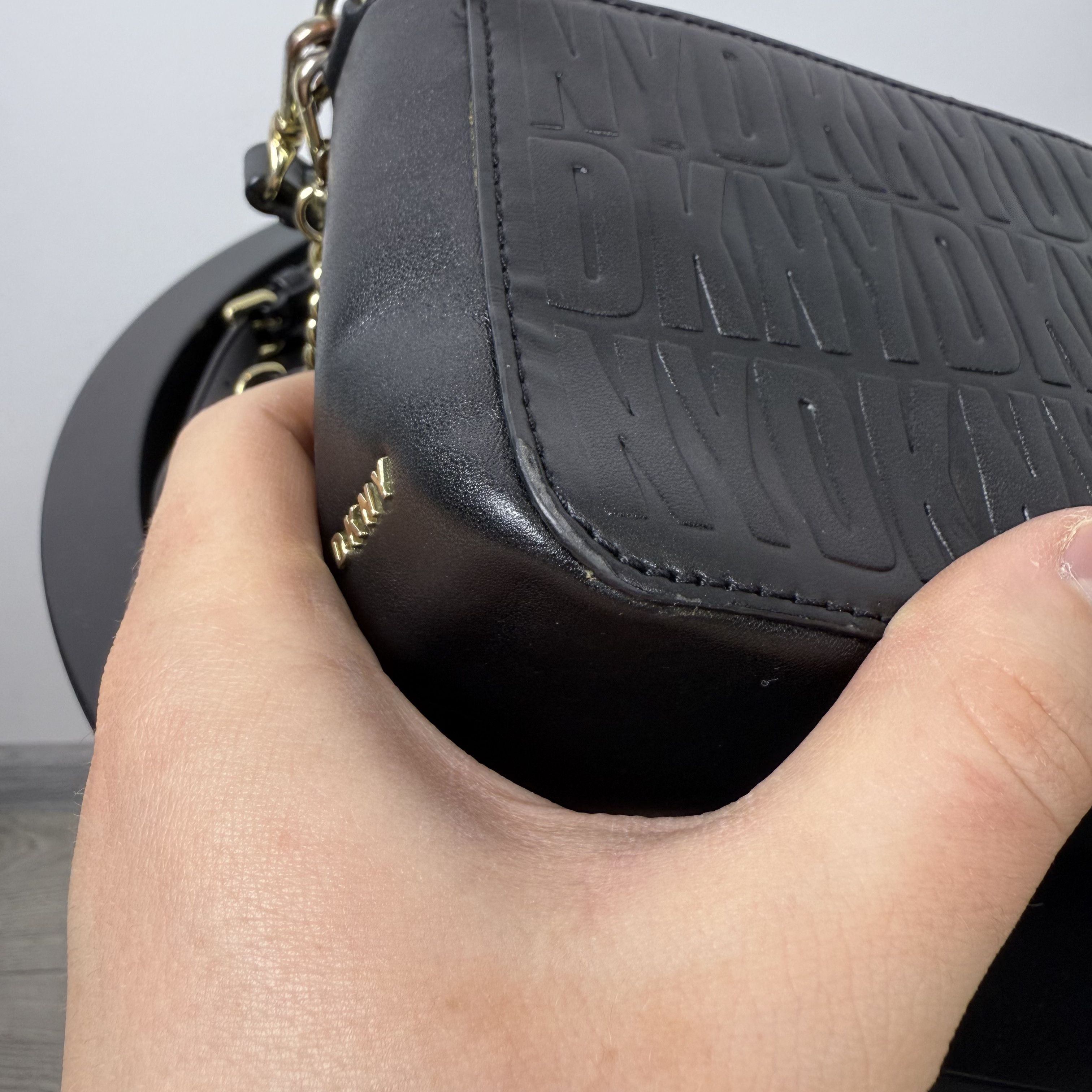 DKNY DKNY Donna Karan Black Monogram Crossbody Handle Bag Size ONE SIZE - 13 Thumbnail