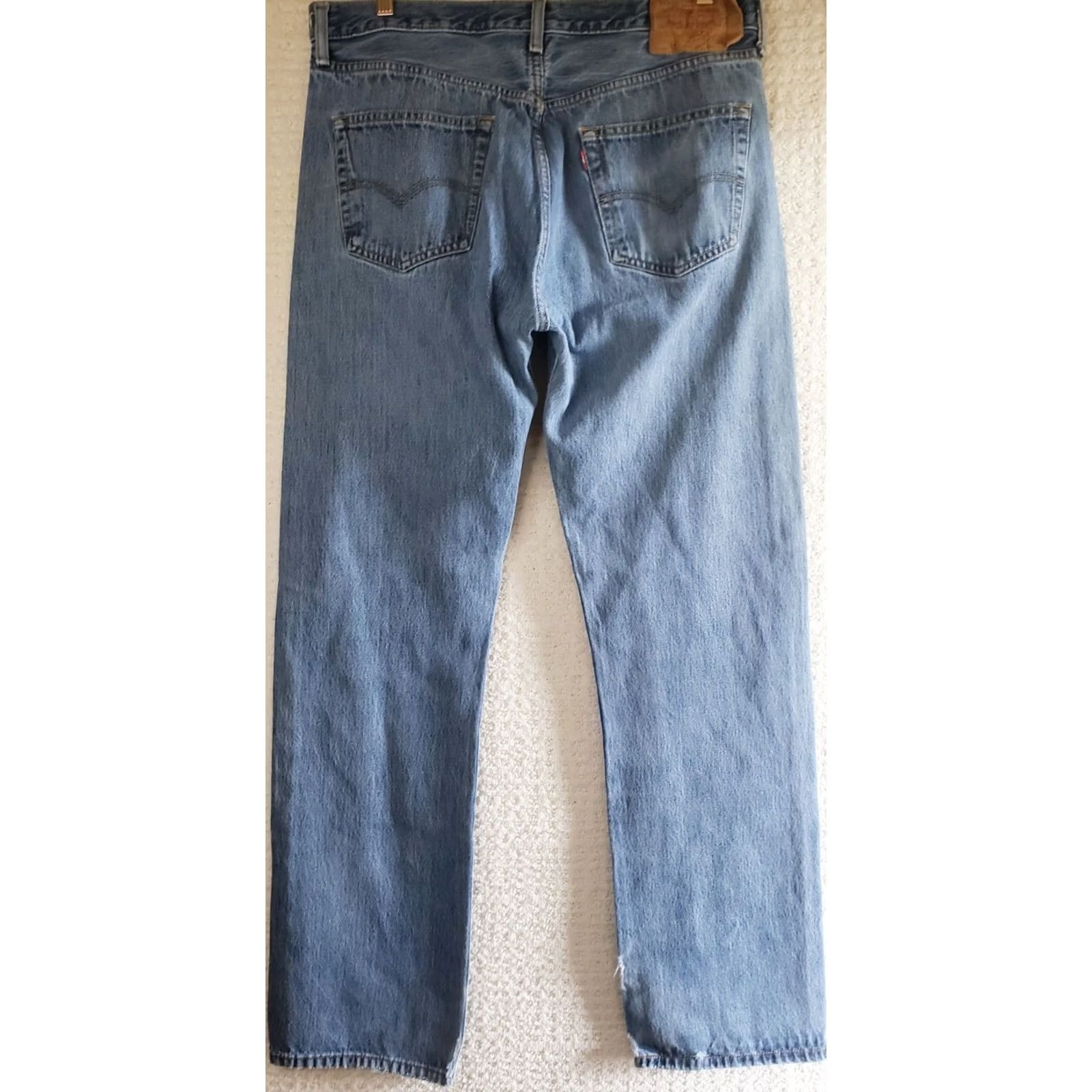 Levi's VINTAGE Levi's 501 Jeans Mens 36 Classic Straight Blue Denim Button Fly 36x34.5* Red Tab Size US 36 / EU 52 - 5 Thumbnail