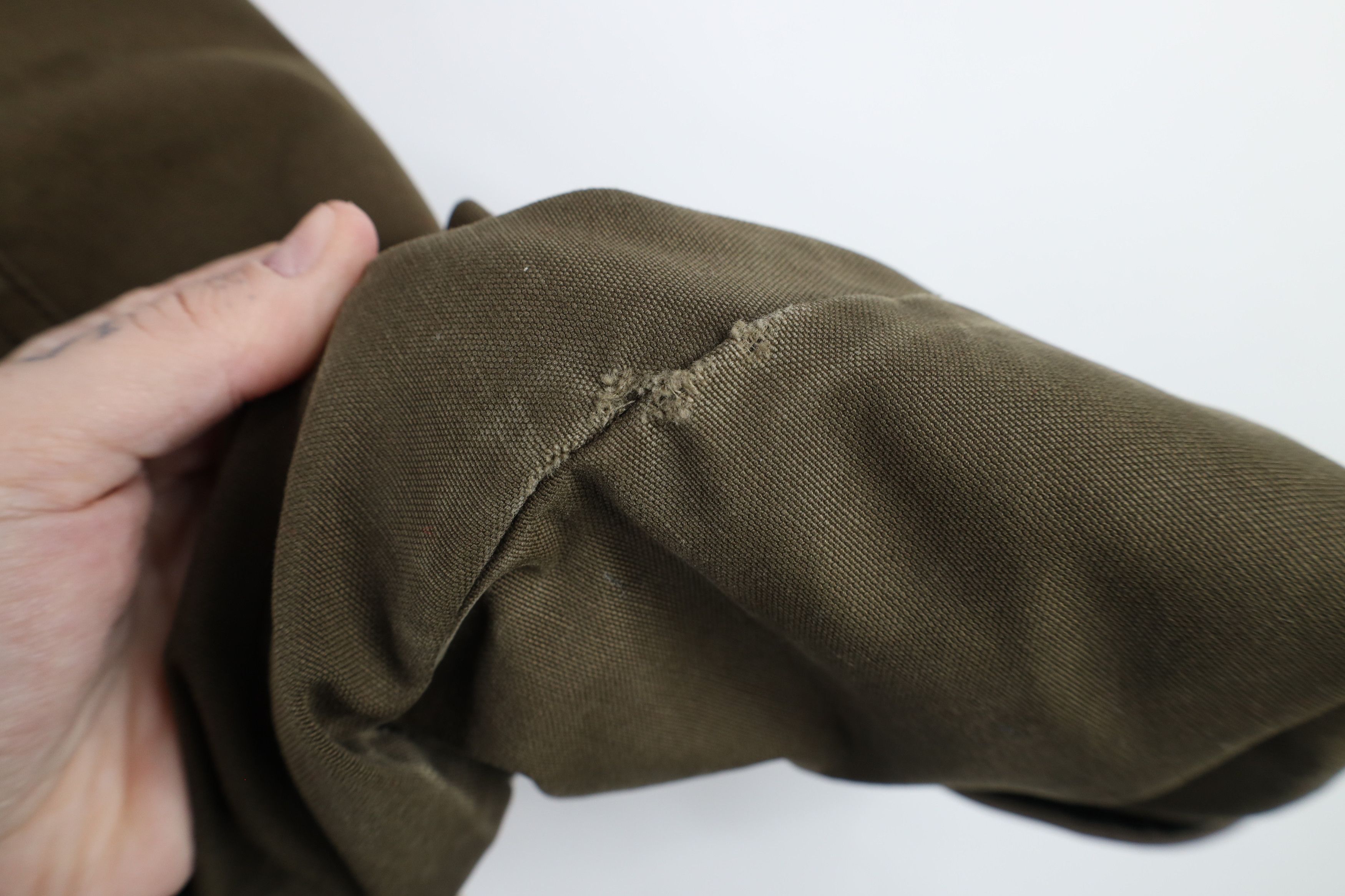 Cabelas × Vintage Vintage 90s Cabelas Lined Heavy Canvas Duster Jacket Green Size XL / US 12-14 / IT 48-50 - 5 Thumbnail