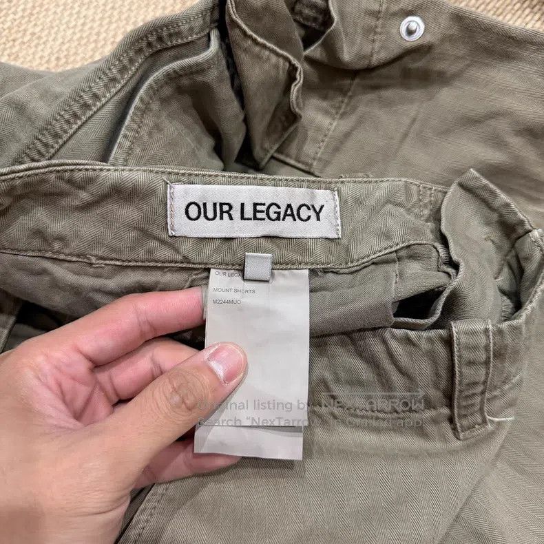 Our Legacy Our Legacy Military green oversized pocket workwear shorts Size US 34 / EU 50 - 3 Thumbnail