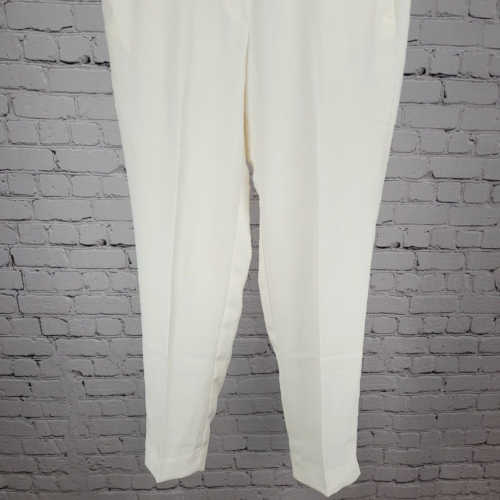 J.Crew J.Crew Ivory Jamie Pant Mid Rise Pull On Lightweight Tapered Ankle 4 (28x27) Womens Pants Size 27" / US 4 / IT 40 - 6 Thumbnail