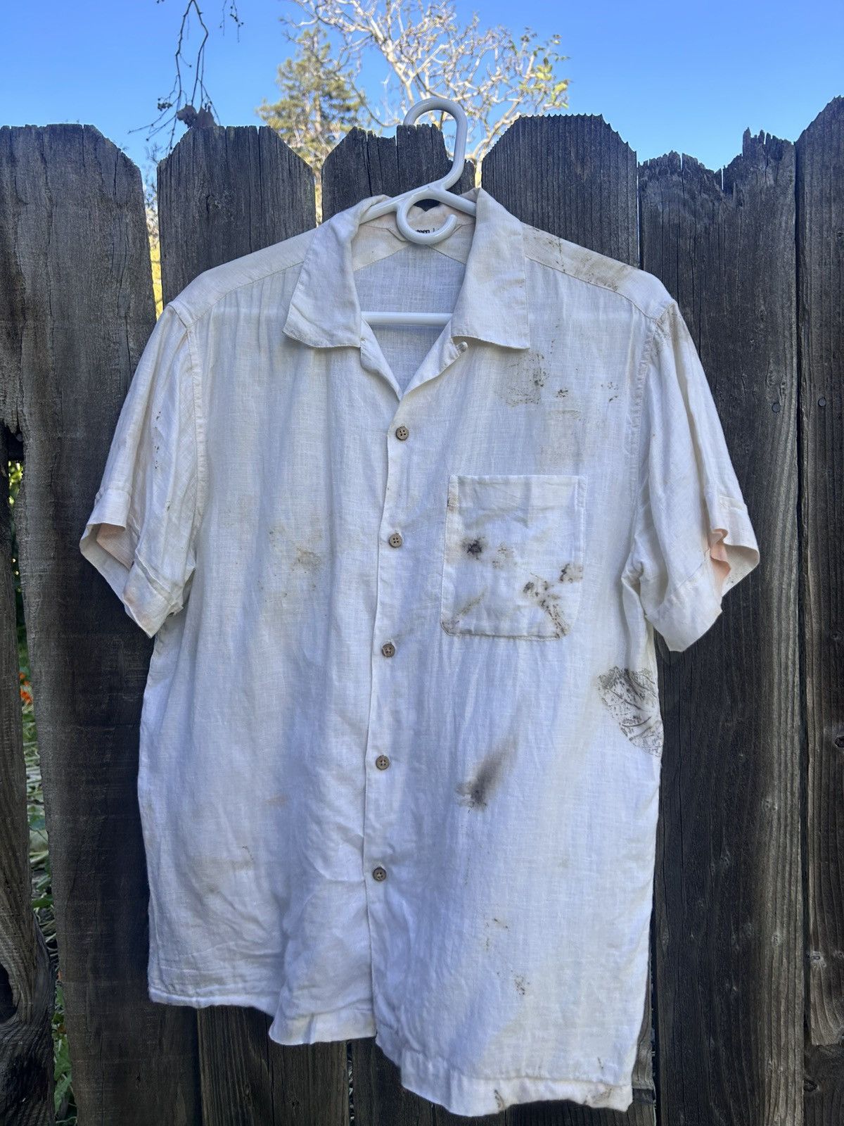 3sixteen 3sixteen Leaf Transfer Print Vacation Shirt (M) Size US M / EU 48-50 / 2 - 1 Thumbnail