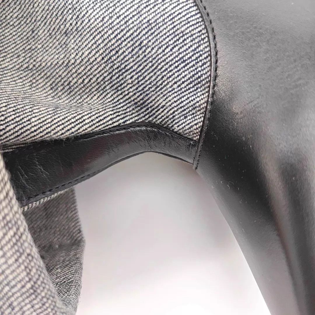 Loewe LOEWE denim paneled stacked heel high heels 38 Size US 7.5 / IT 37.5 - 3 Thumbnail