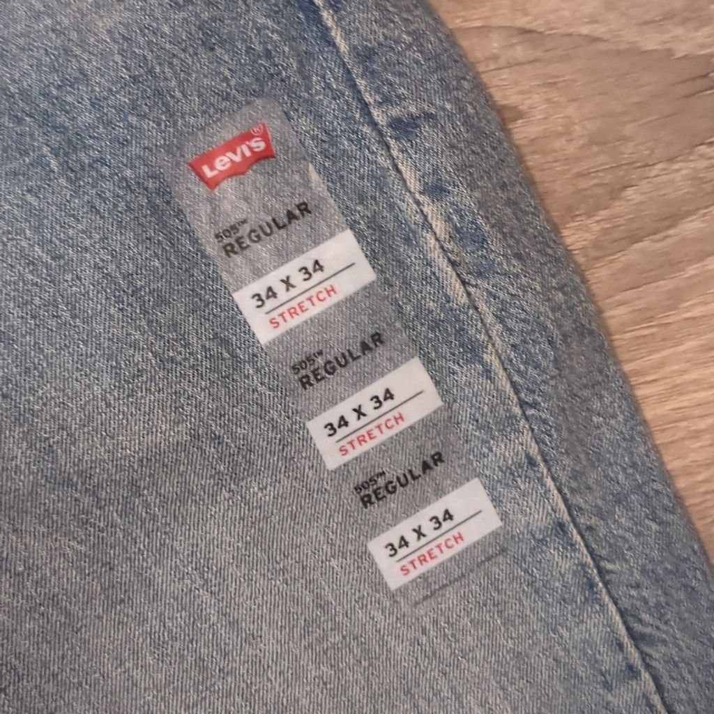 Levi's Levi's 505 regular distressed jeans size 34x34 Size US 34 / EU 50 - 4 Thumbnail
