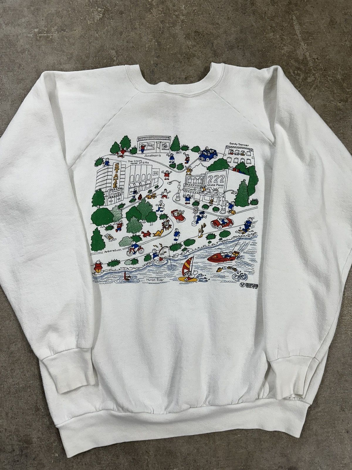 Vintage Vintage 80s Michigan Wolverines Collegiate Sweatshirt Size US L / EU 52-54 / 3 - 4 Thumbnail