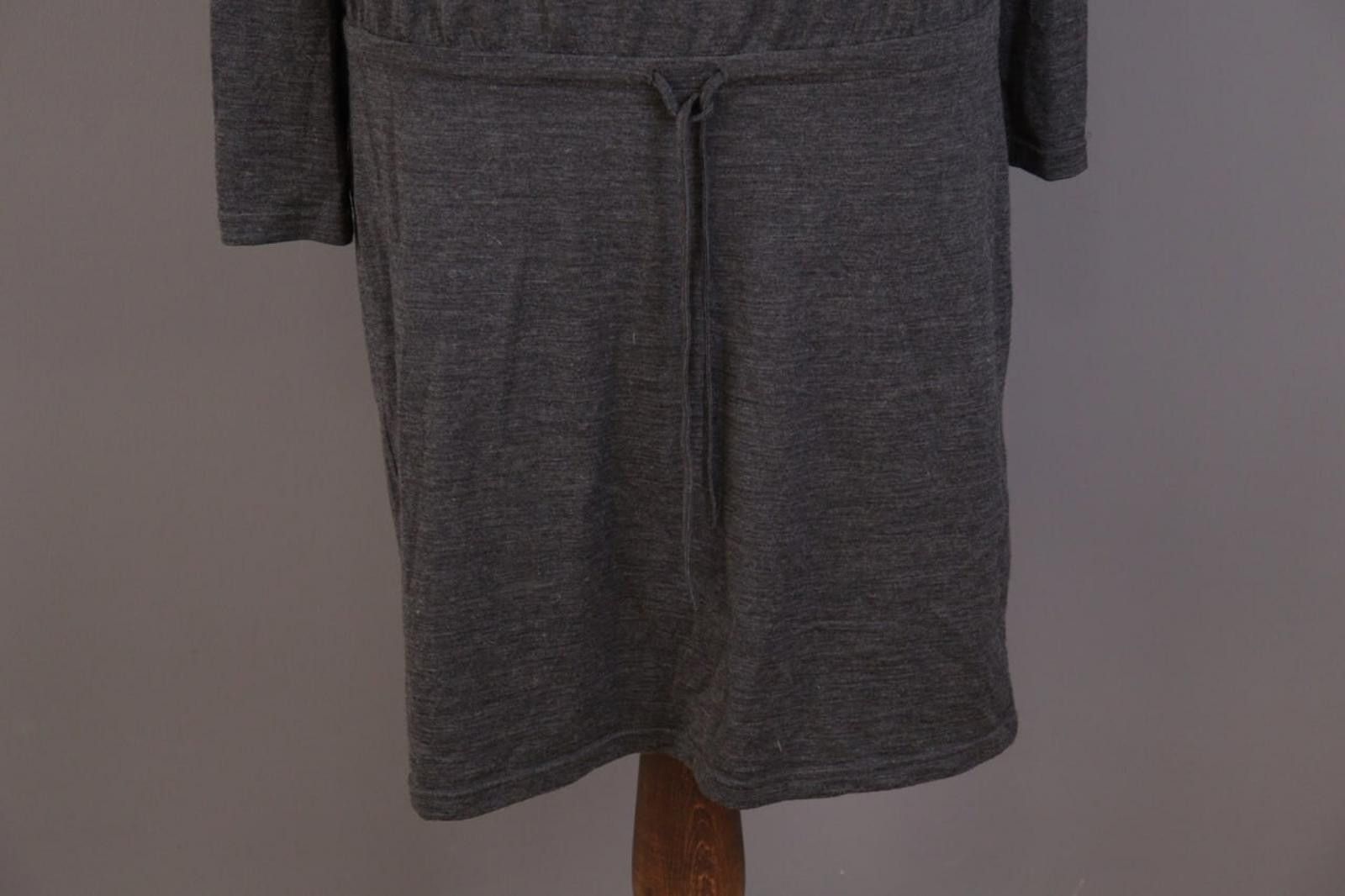 Icebreaker Icebreaker Merino Wool Gray Knit A-Line Knee Dress Size M Size M / US 6-8 / IT 42-44 - 2 Thumbnail