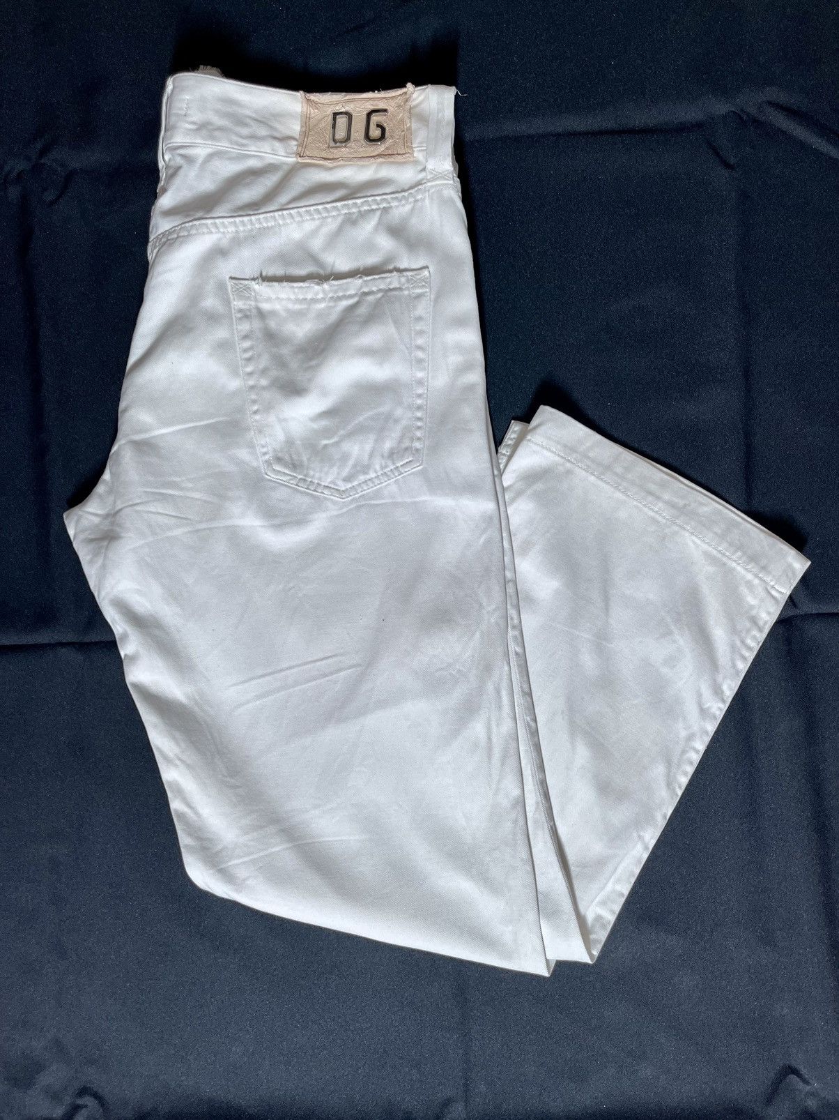 image of Dolce Gabbana Y2K Denim in White, Men's (Size 38)