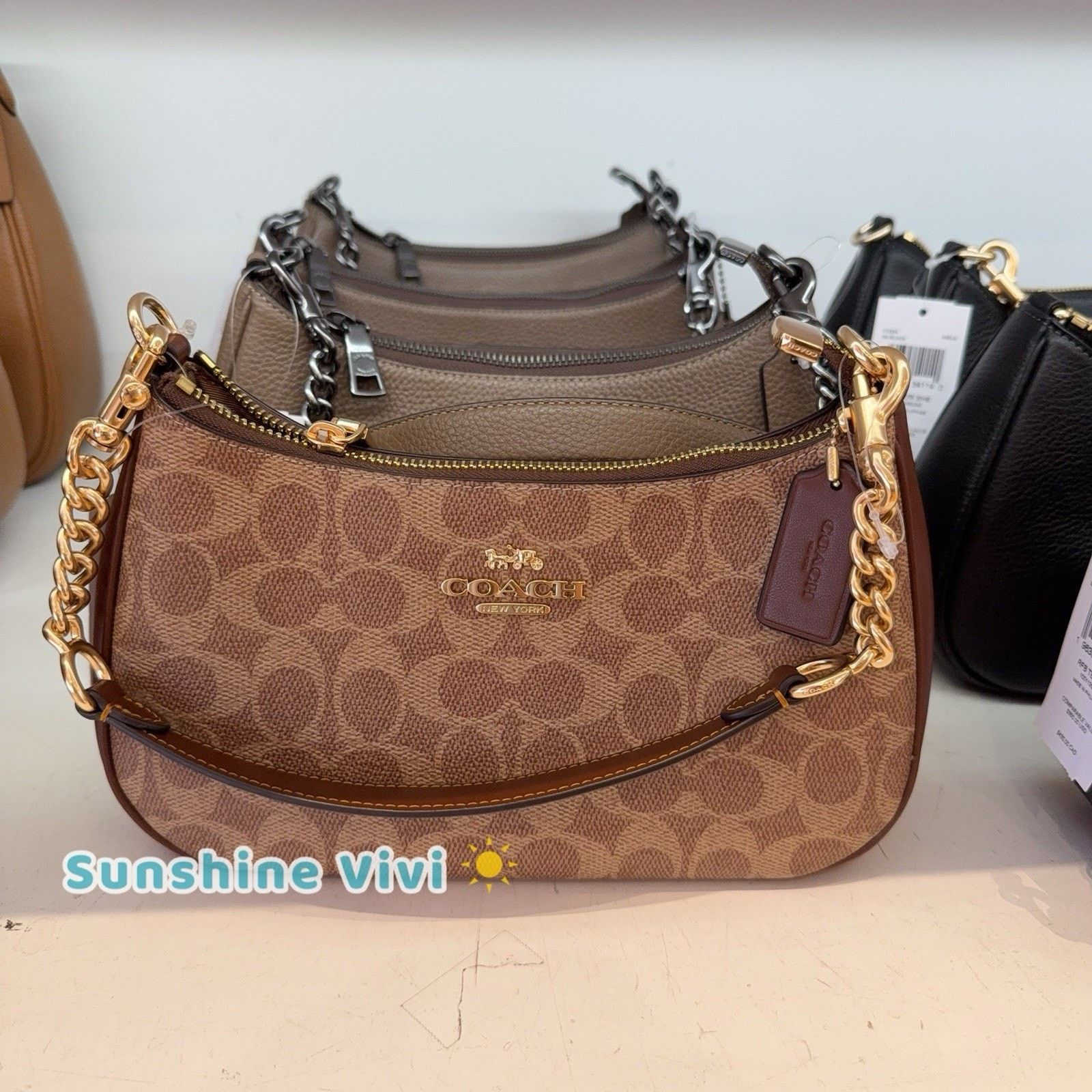 Coach NWT Bundle Coach Teri CV933 & CW854 Wristlet & CW870 ID Case Size ONE SIZE - 5 Thumbnail