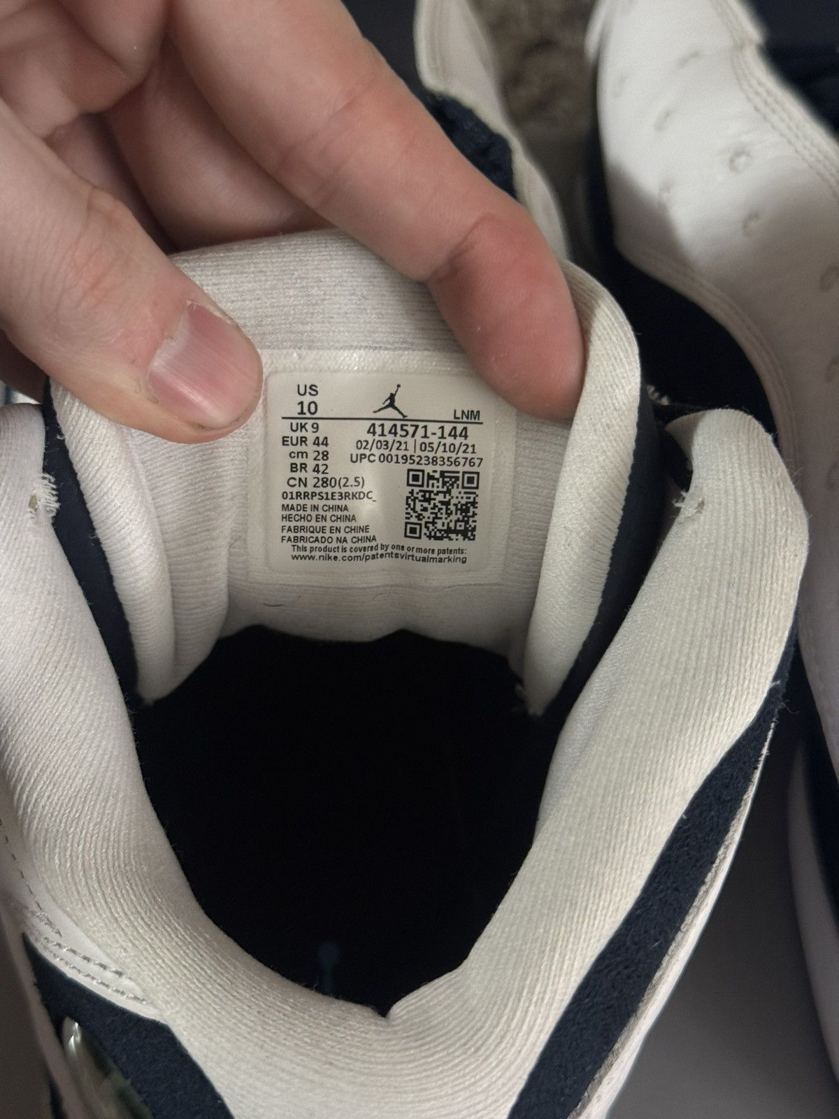 Jordan Brand × Nike 10 - Nike Air Jordan 13 XIII Retro Obsidian White Blue Size US 10 / EU 43 - 12 Thumbnail