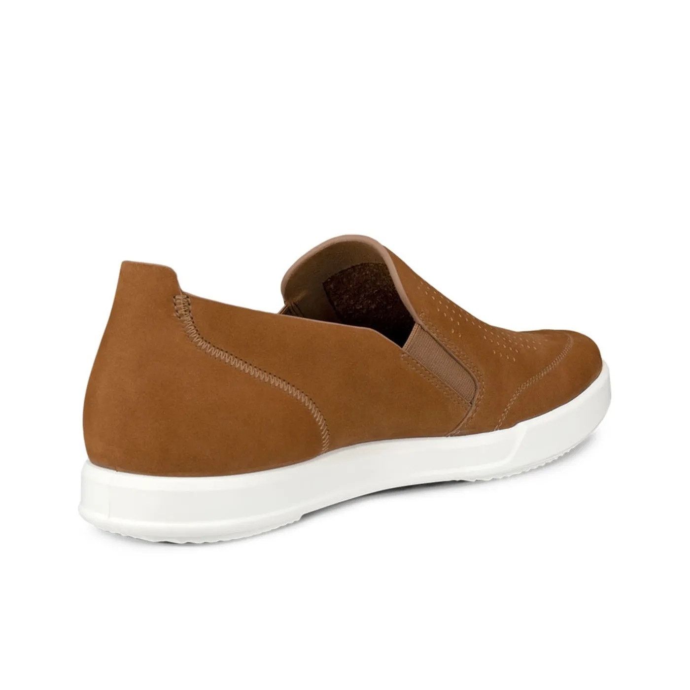 Ecco ECCO MEN'S 46 BROWN TRAVEL SLIP ON 55111402034 CAMEL SUEDE Size US 12 / EU 45 - 3 Thumbnail