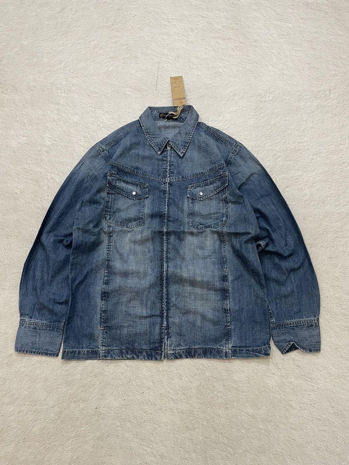 14th Addiction 2000s Oririn Washed Denim Jacket Grunge Hysteric Y2K LGb if6 Size US L / EU 52-54 / 3 - 1 Thumbnail