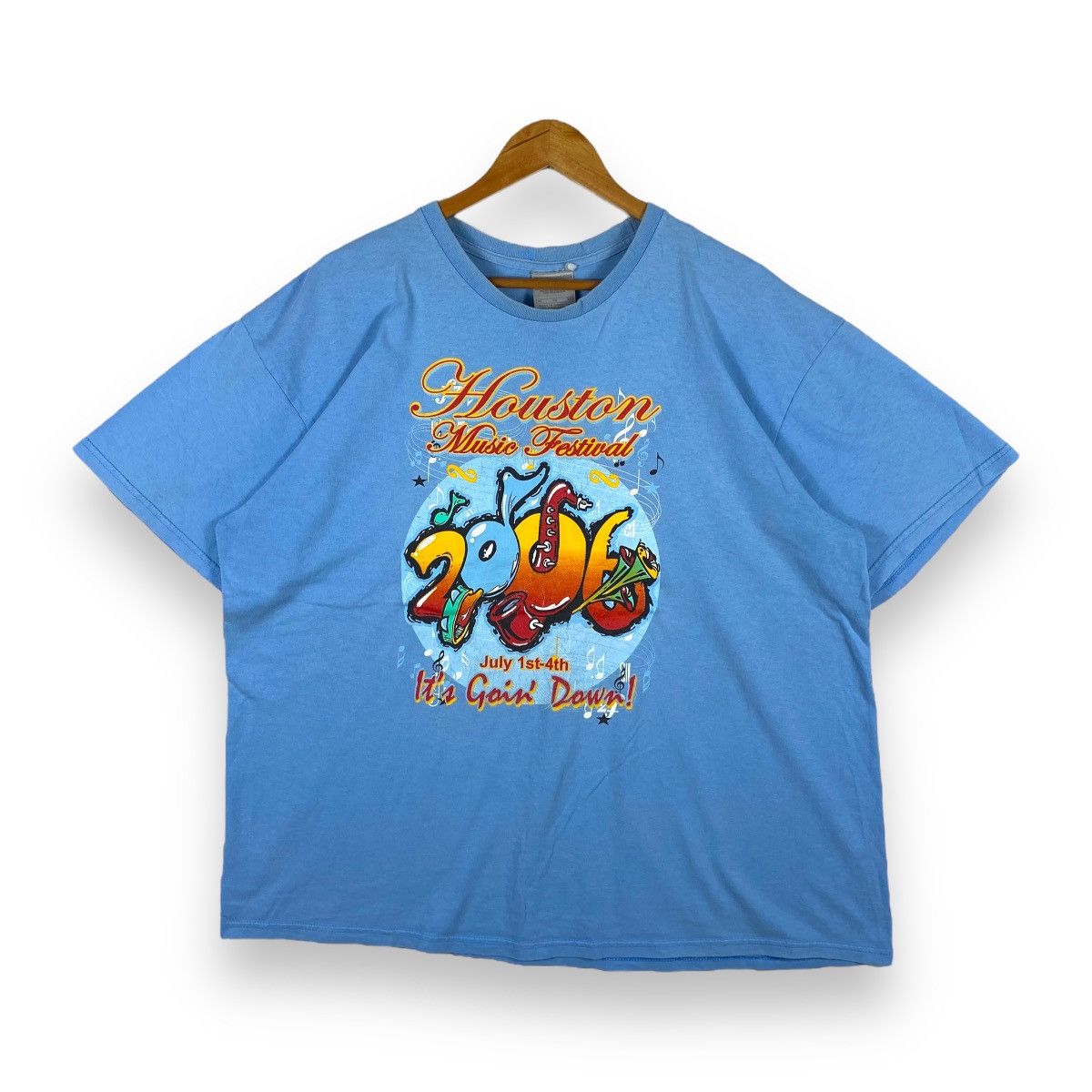 Rap Tees × Vintage Vintage 00's HOUSTON MUSIC FESTIVAL It's Goin' Down Tee Size US XL / EU 56 / 4 - 2 Thumbnail