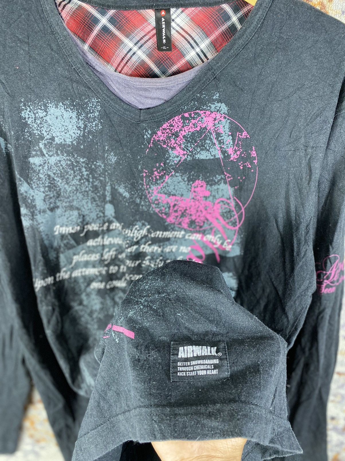 20471120 × Beauty Beast × Japanese Brand Airwalk double layer poem longsleeve ifsixwasnine style Size US XL / EU 56 / 4 - 3 Thumbnail