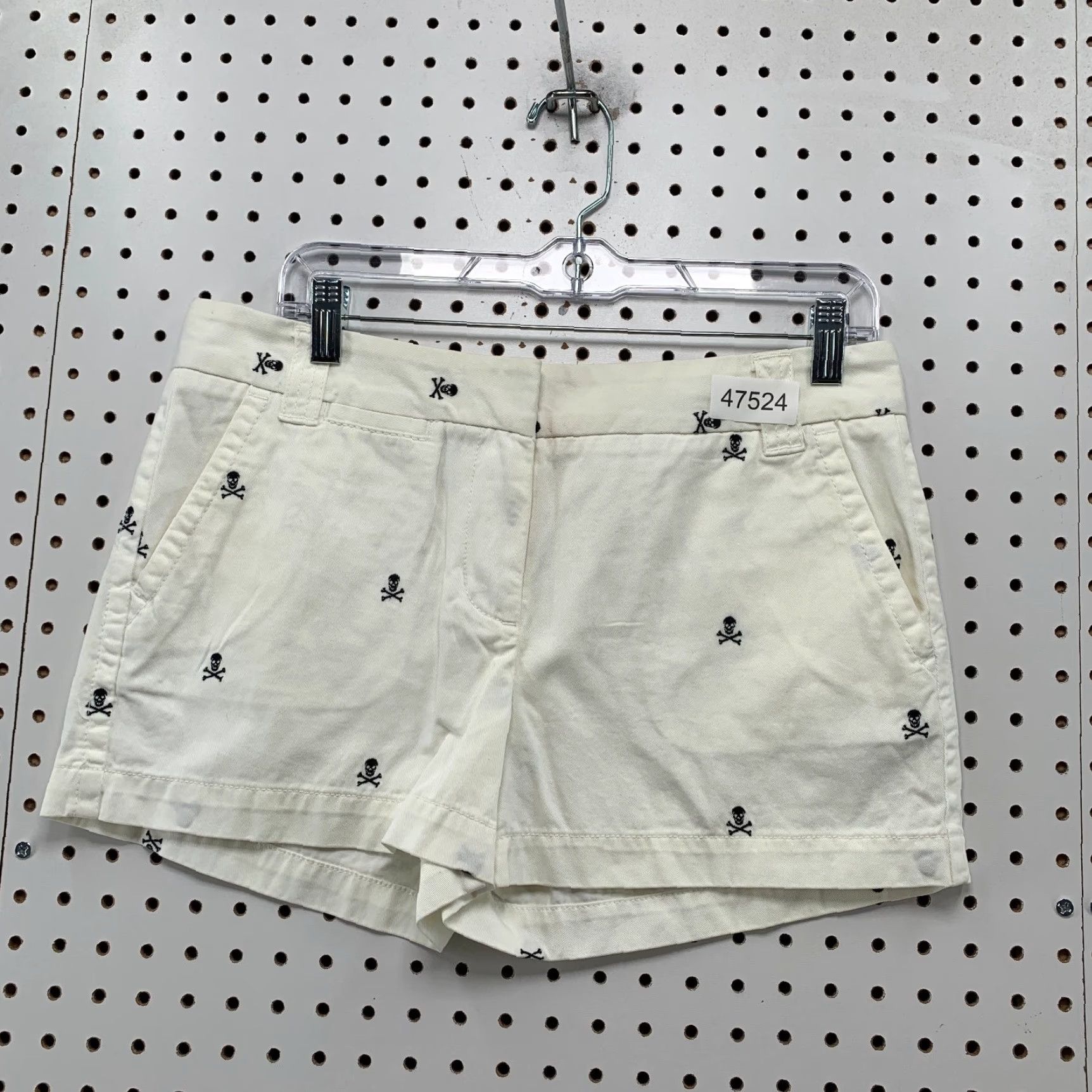 Bones J Crew Chino Shorts Women 6 White Bermuda 32x3.5 XS? Size 28" / US 6 / IT 42 - 2 Thumbnail