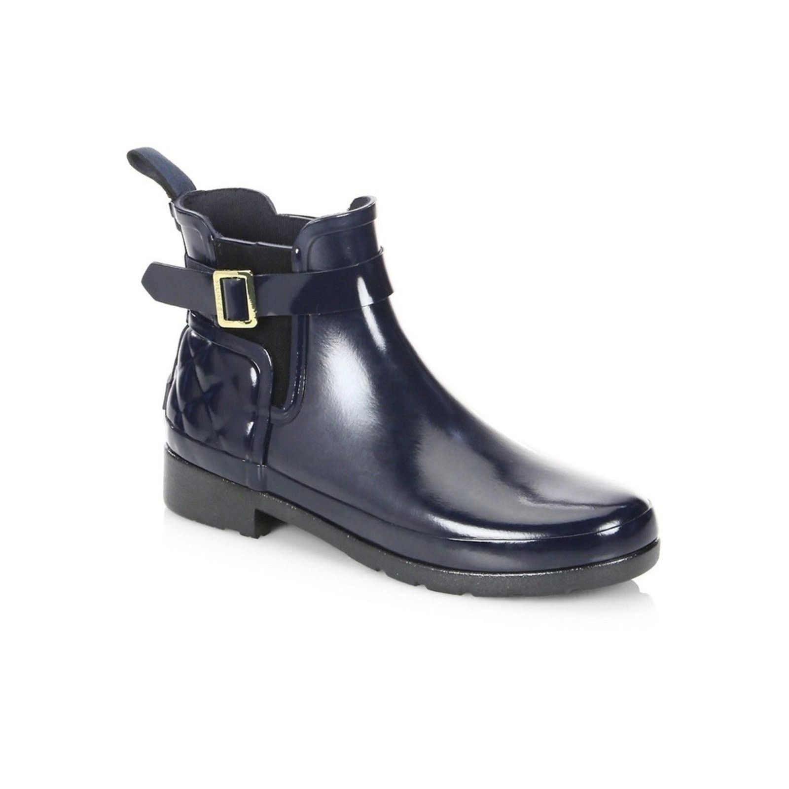 Hunter NEW Hunter Refined Gloss Quilted Chelsea Ankle Rain Boots Size US 9 / IT 39 - 6 Thumbnail