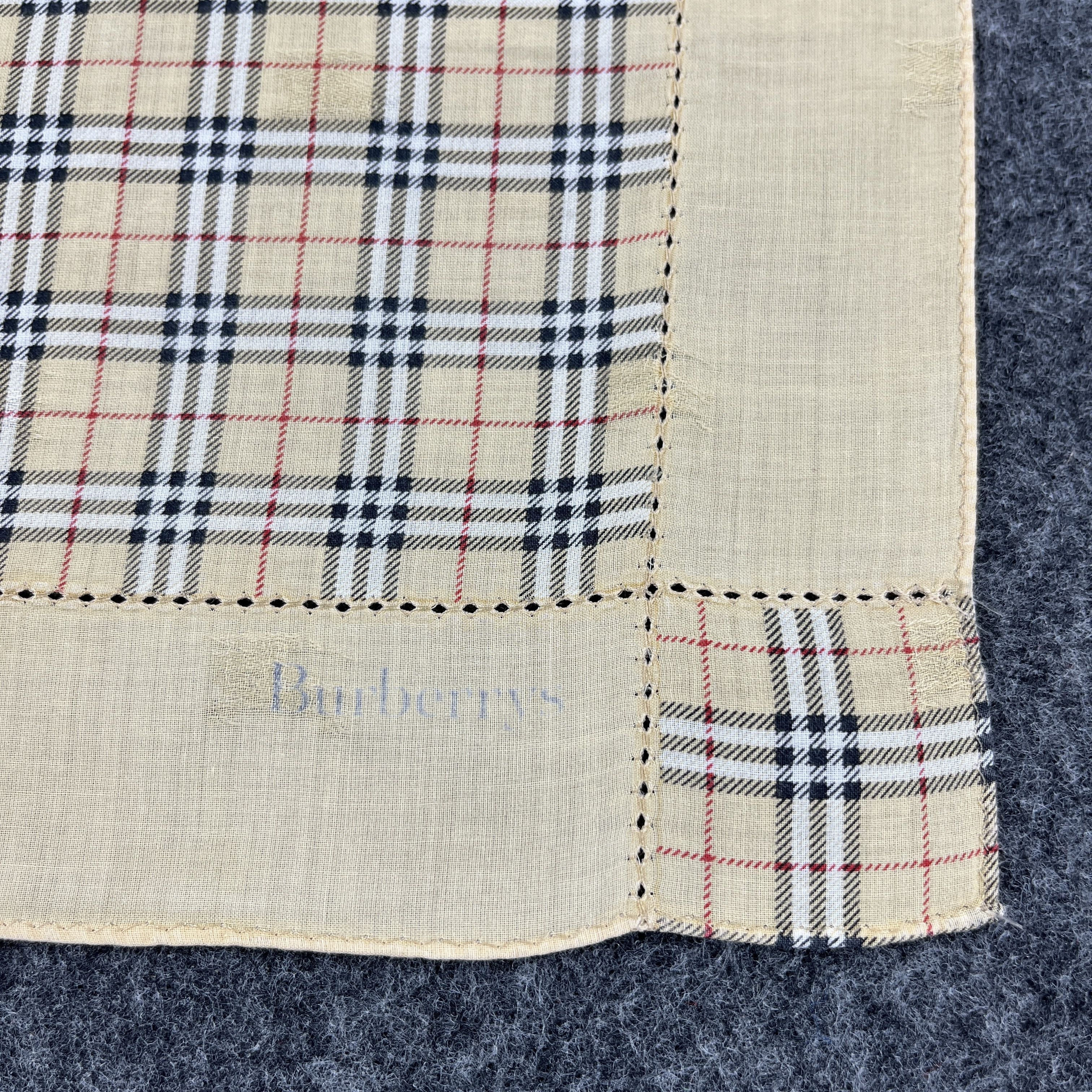 Burberry × Vintage Vintage Burberrys Handkerchief / Bandana / Neckerchief B184 Size ONE SIZE - 4 Thumbnail