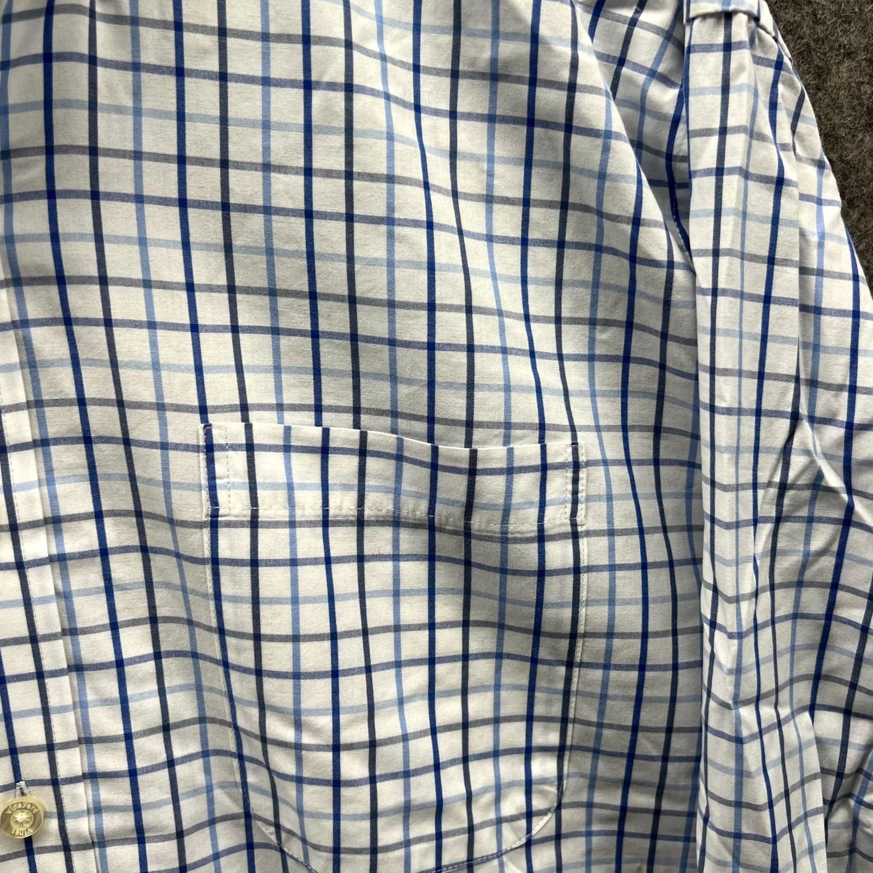 Vineyard Vines Vineyard Vines Murray Shirt Shirt Men L Blue Check Button-Up Casual/Business/Workwear Vintage No N/A Size US L / EU 52-54 / 3 - 6 Thumbnail