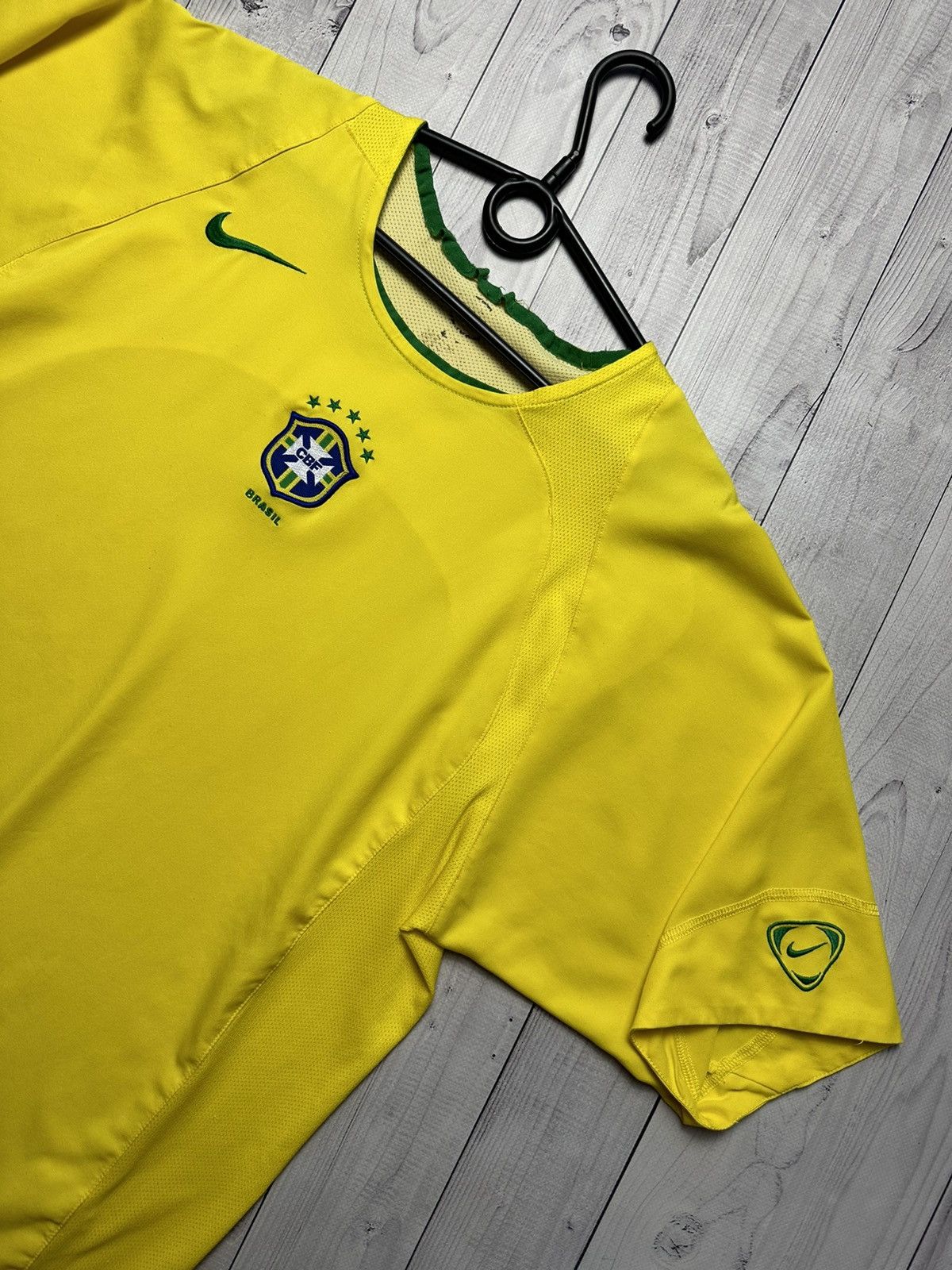 Nike × Vintage Vintage Brazil soccer jersey size L total 90 logo Brasil Size US L / EU 52-54 / 3 - 3 Thumbnail