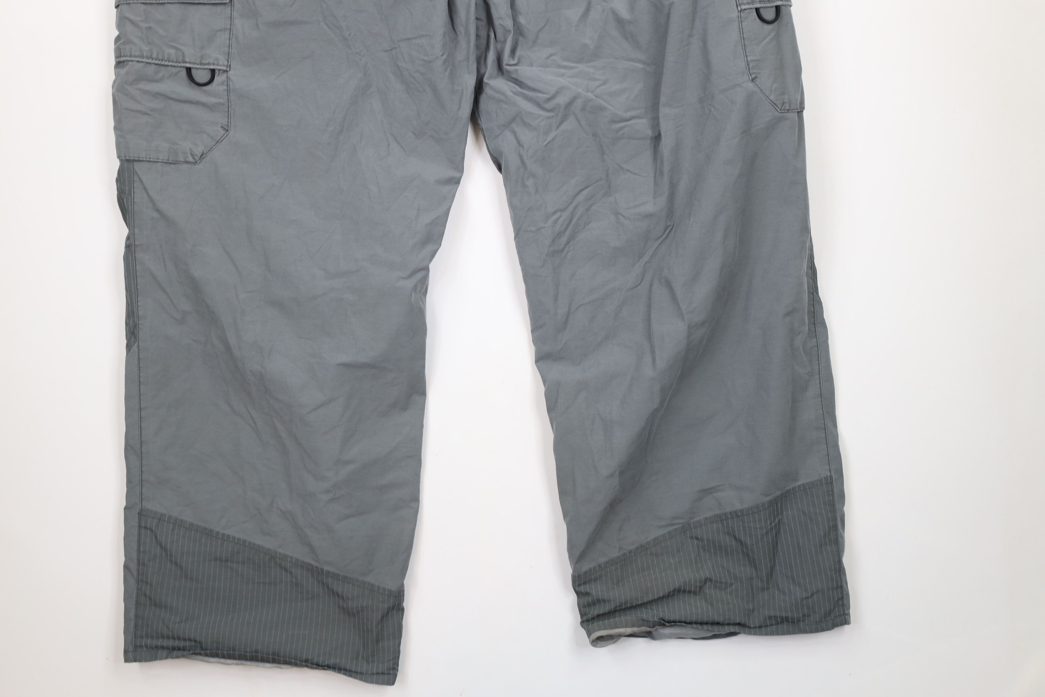 Vintage Vintage 90s Streetwear Lined Belted Wide Leg Pants Gray Size US 38 / EU 54 - 11 Thumbnail