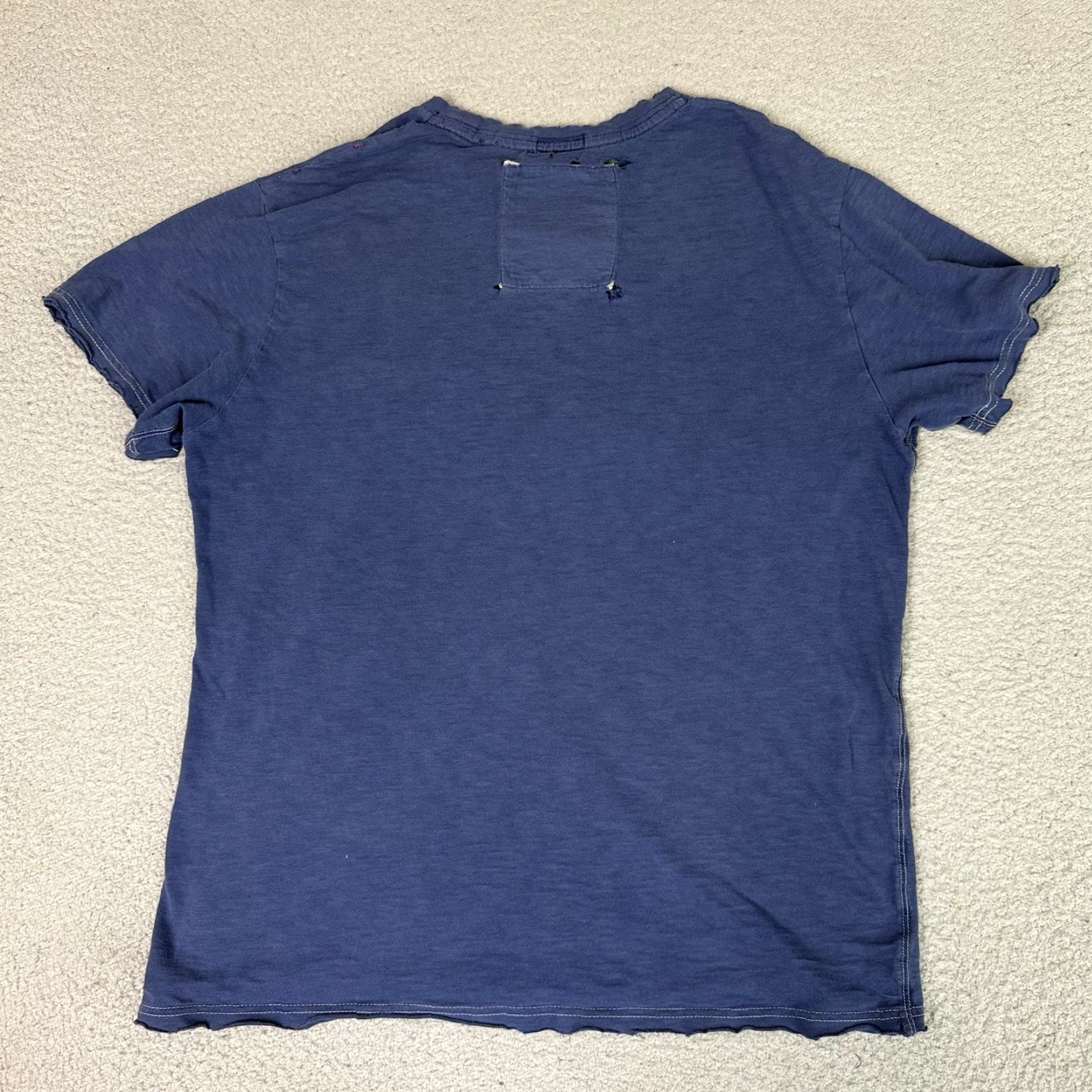 Vintage VINTAGE American Eagle T Shirt Adult XL Blue Embroidered Distressed Rare AE Size US XL / EU 56 / 4 - 5 Thumbnail