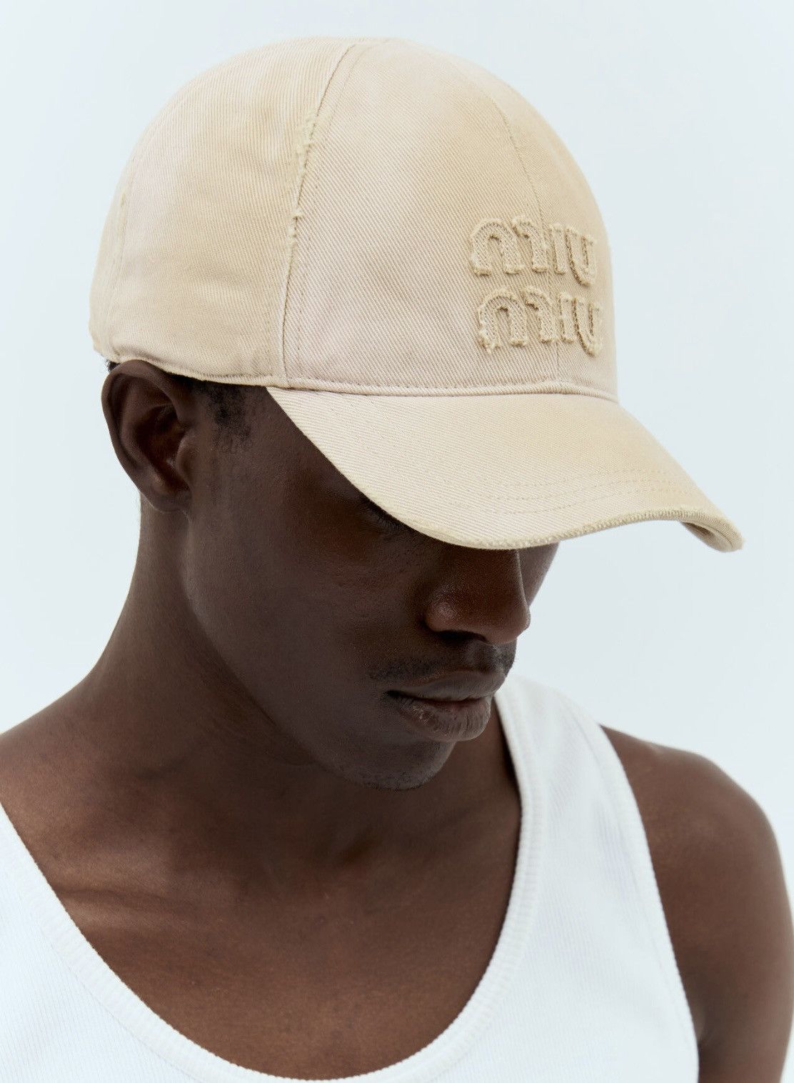 Miu Miu Miu miu denim baseball cap Size ONE SIZE - 4 Thumbnail