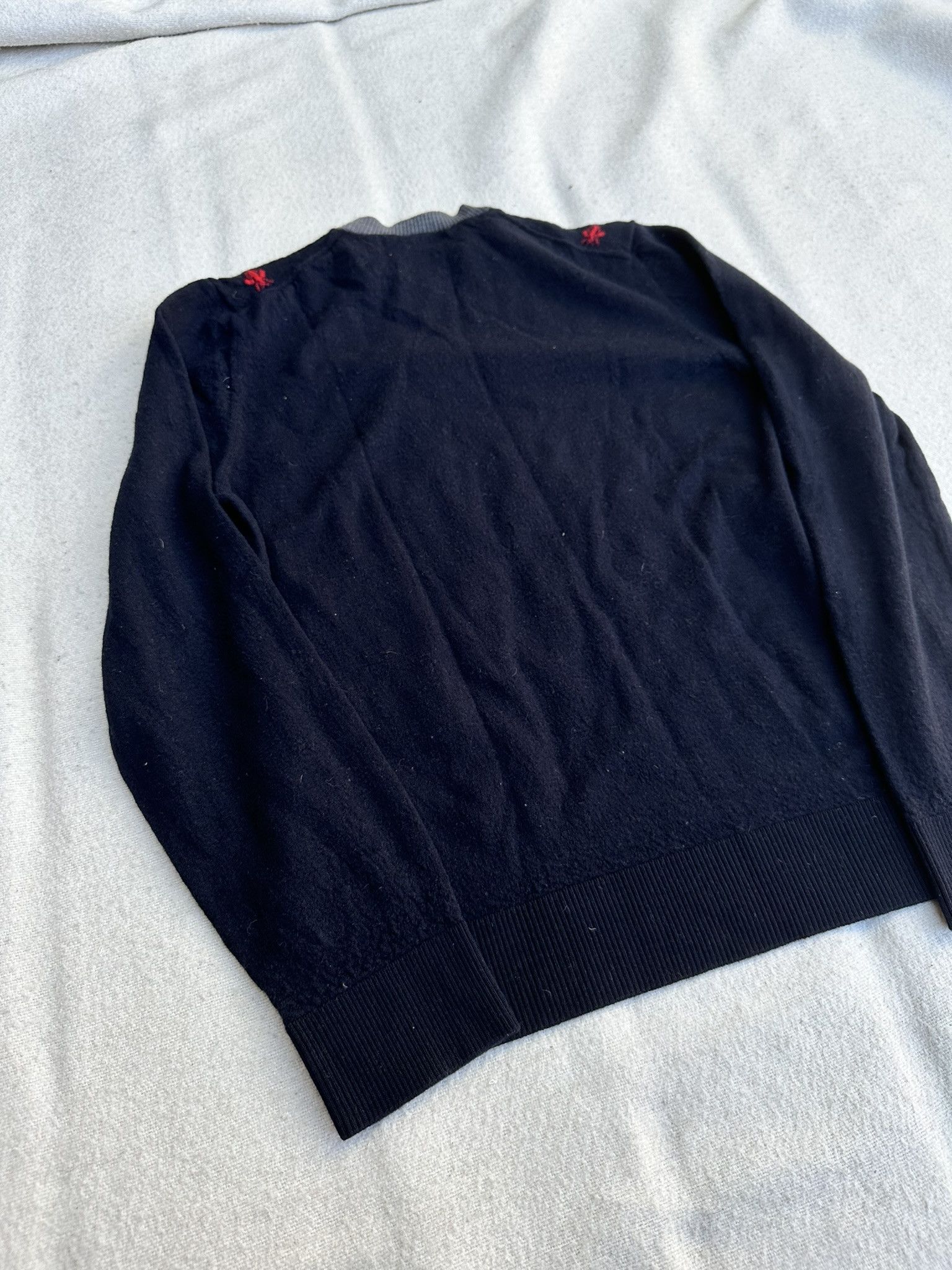 Gucci Gucci Sweater Red Bees Black Wool Size XS / US 0-2 / IT 36-38 - 9 Thumbnail