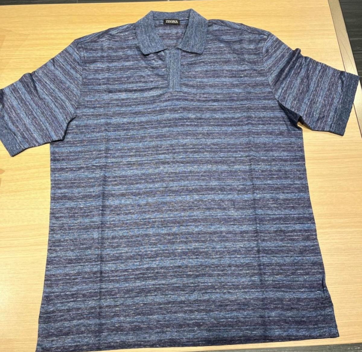 Ermenegildo Zegna o1s1rm0225 RUD34 Polo Shirt in Navy Blue Size US M / EU 48-50 / 2 - 1 Thumbnail