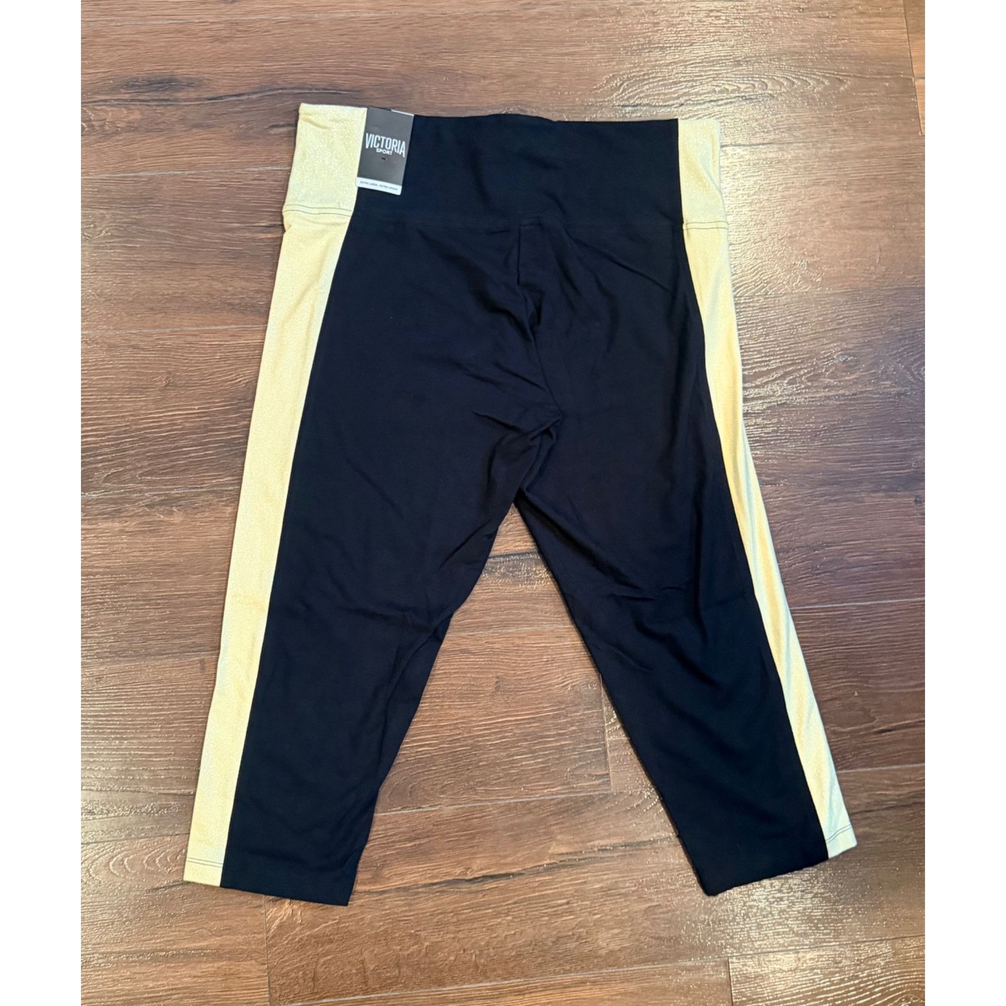 Victoria's Secret Victorias Secret Sport High-Waist Black & Gold Colorblock Le Size 34" / US 12 / IT 48 - 8 Thumbnail