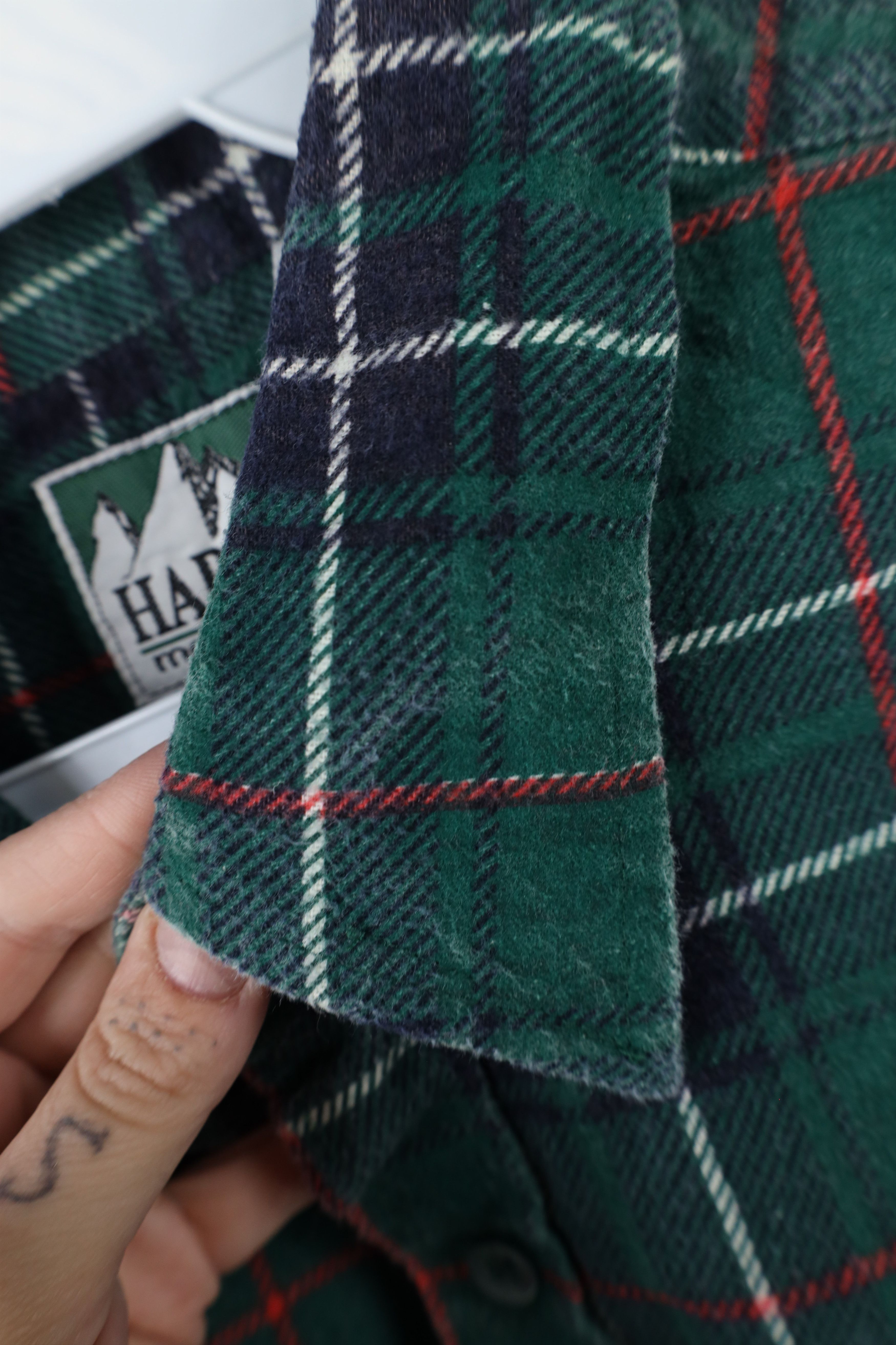 Vintage Vintage 90s Streetwear Collared Flannel Button Shirt Plaid Size US XXL / EU 58 / 5 - 5 Thumbnail