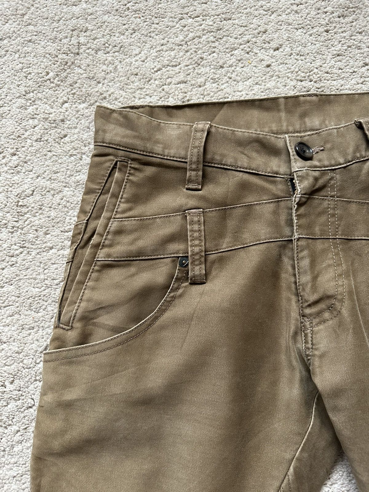 If Six Was Nine 1990s Tete Homme Double Waist Twist Leg Flare Pant Size US 30 / EU 46 - 6 Thumbnail
