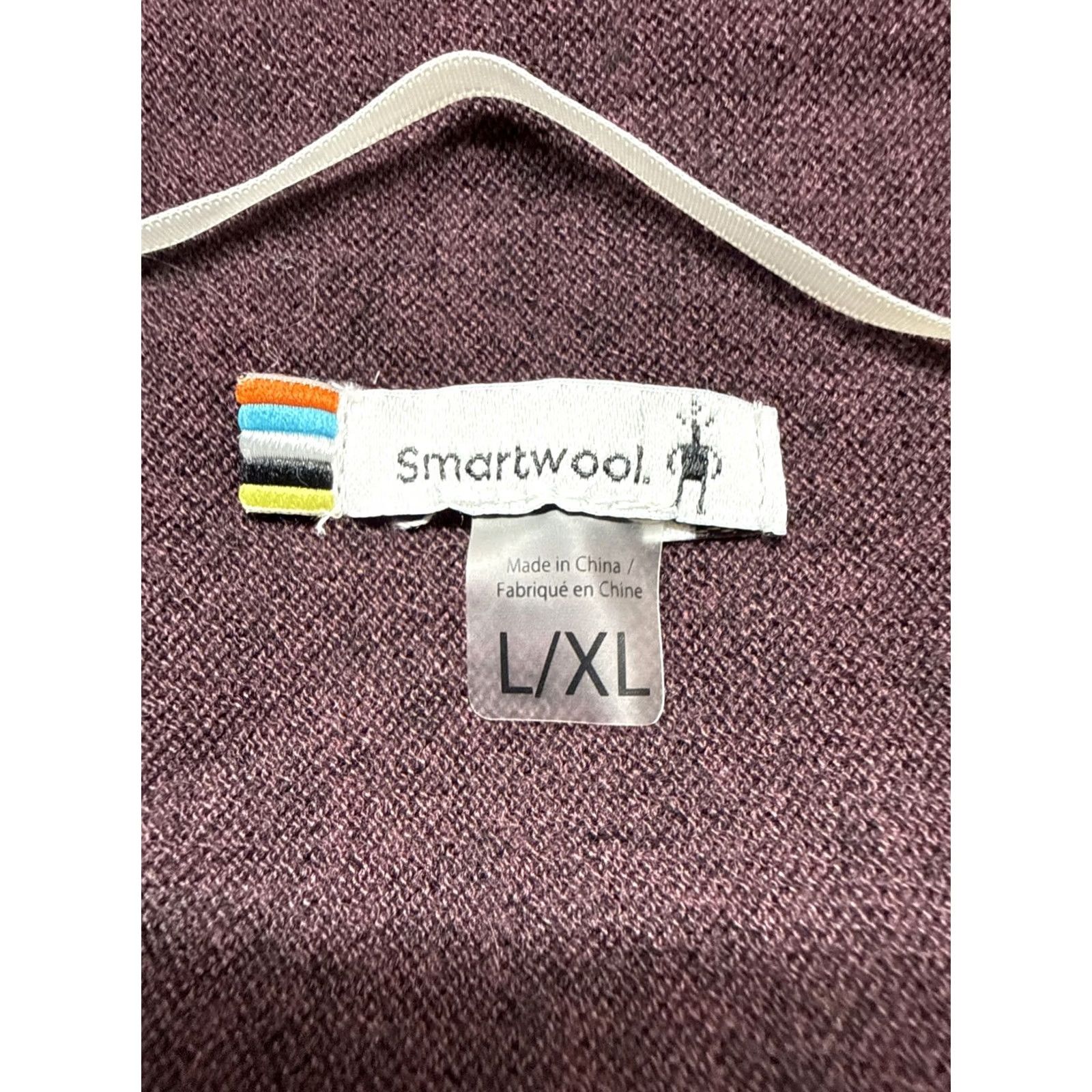 Smartwool SmartWool Women Sweater Wrap Shadow Pine Woodsmoke L/XL 11530-B85 Fringe Knit Lightweight Polyester/Wool Blend Size L / US 10 / IT 46 - 4 Thumbnail