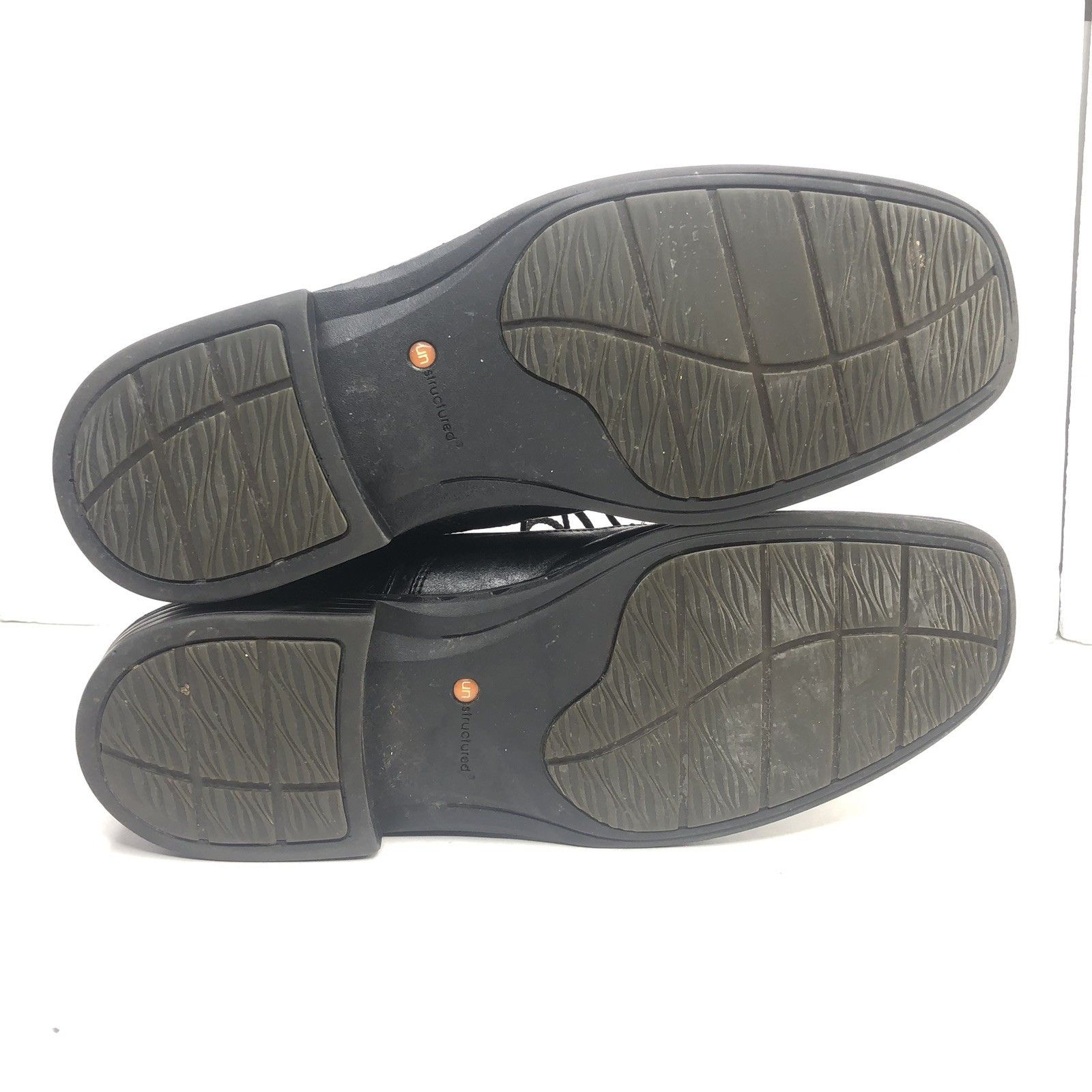 Clarks Clark Unstructured Black Leather Mens Shoes 12W career Size US 12 / EU 45 - 7 Thumbnail