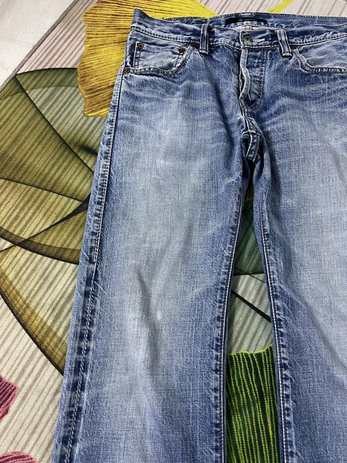 Japanese Brand 💥Vintage Johnbull Selvedge Faded Jean Size US 29 - 8 Thumbnail