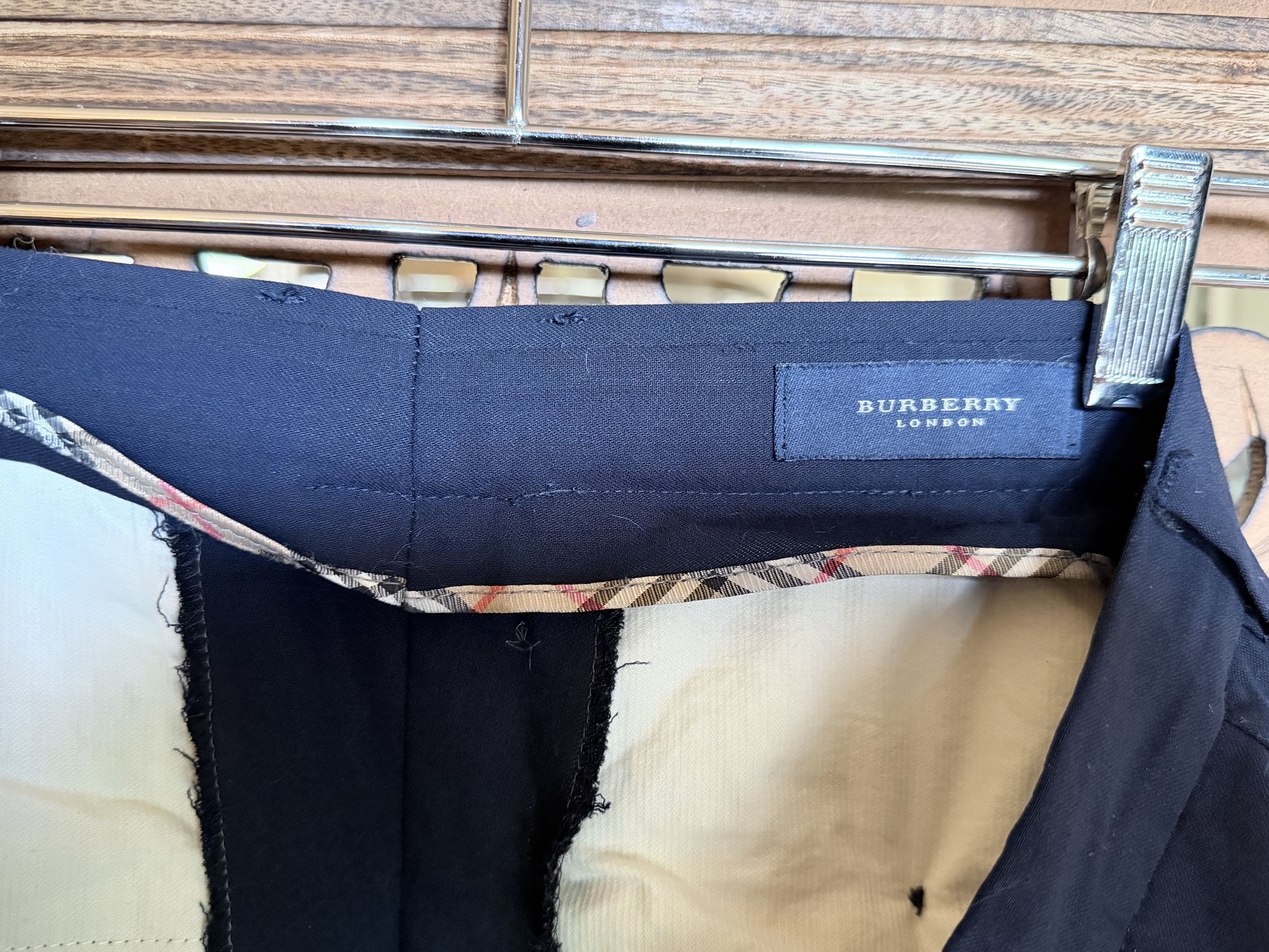 Burberry Navy Burberry Trousers Size US 32 / EU 48 - 4 Thumbnail