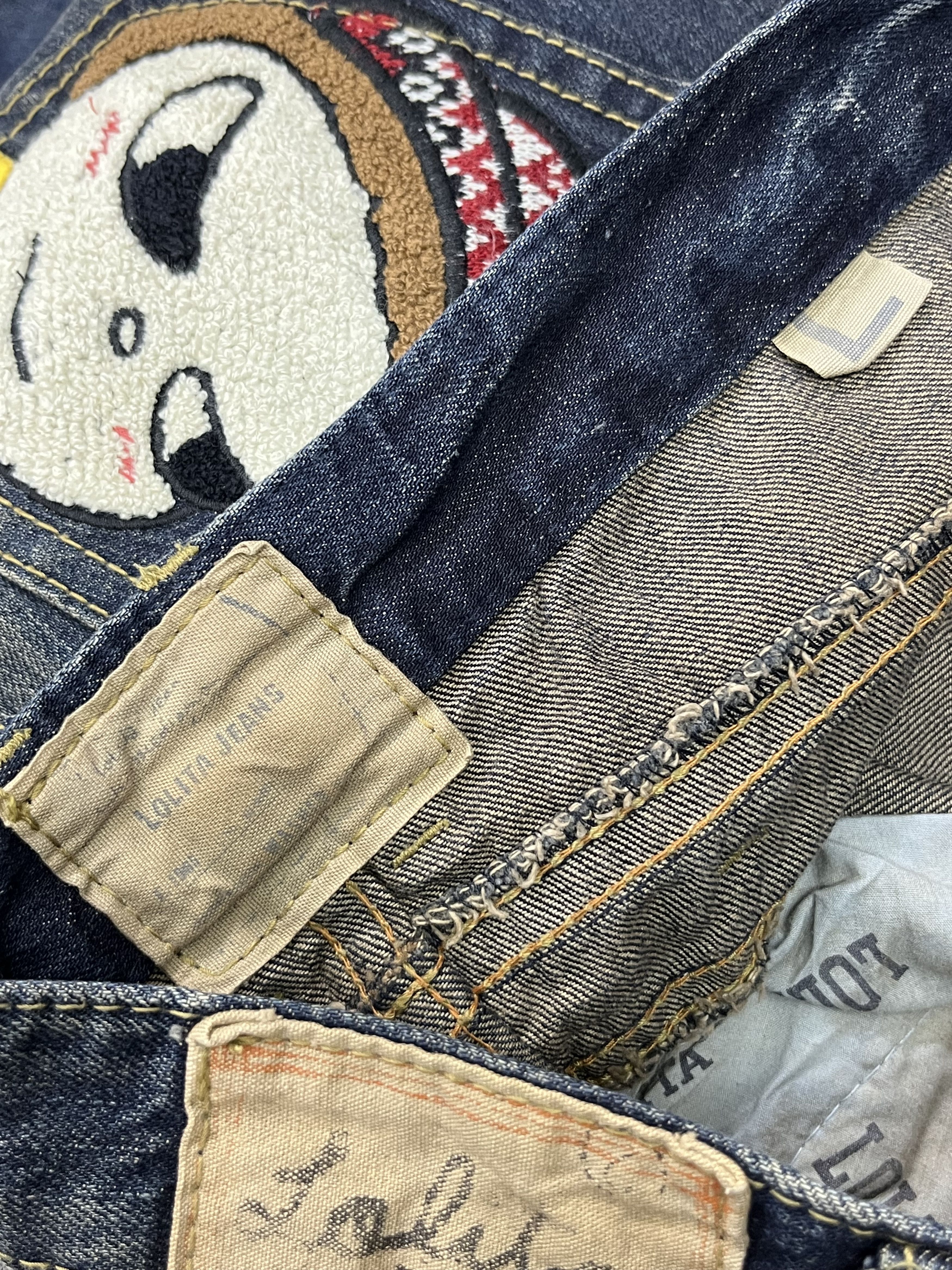 Arts & Science VERY RARE🔥YOSHITOMO NARA LOLITA Exotic Vintage Denim Jeans Size US 32 / EU 48 - 14 Thumbnail