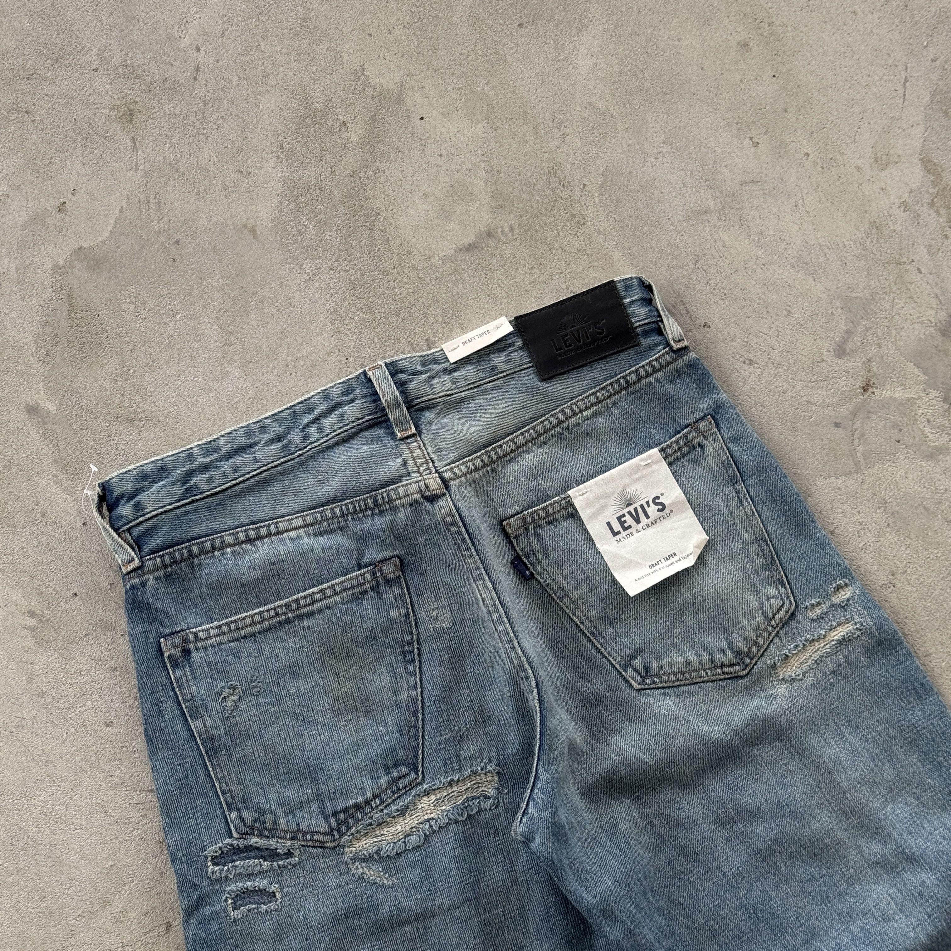 Levi's 90s Levi's Japanese Salvadge Baggy Washed Blue Jeans Size US 31 - 4 Thumbnail
