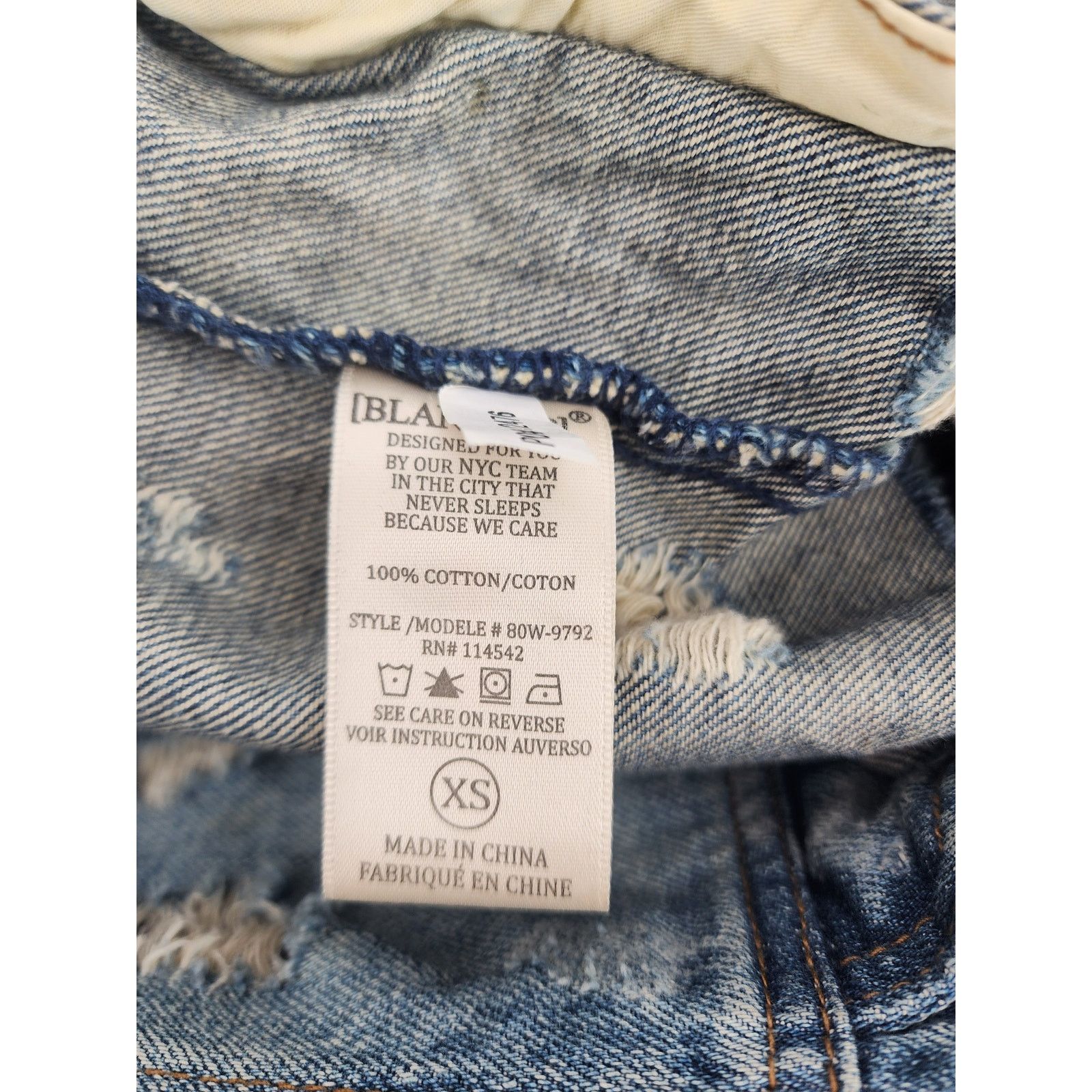 BLANKNYC Blank NYC Distressed Denim Jacket - Women's Size XS Size XS / US 0-2 / IT 36-38 - 9 Thumbnail