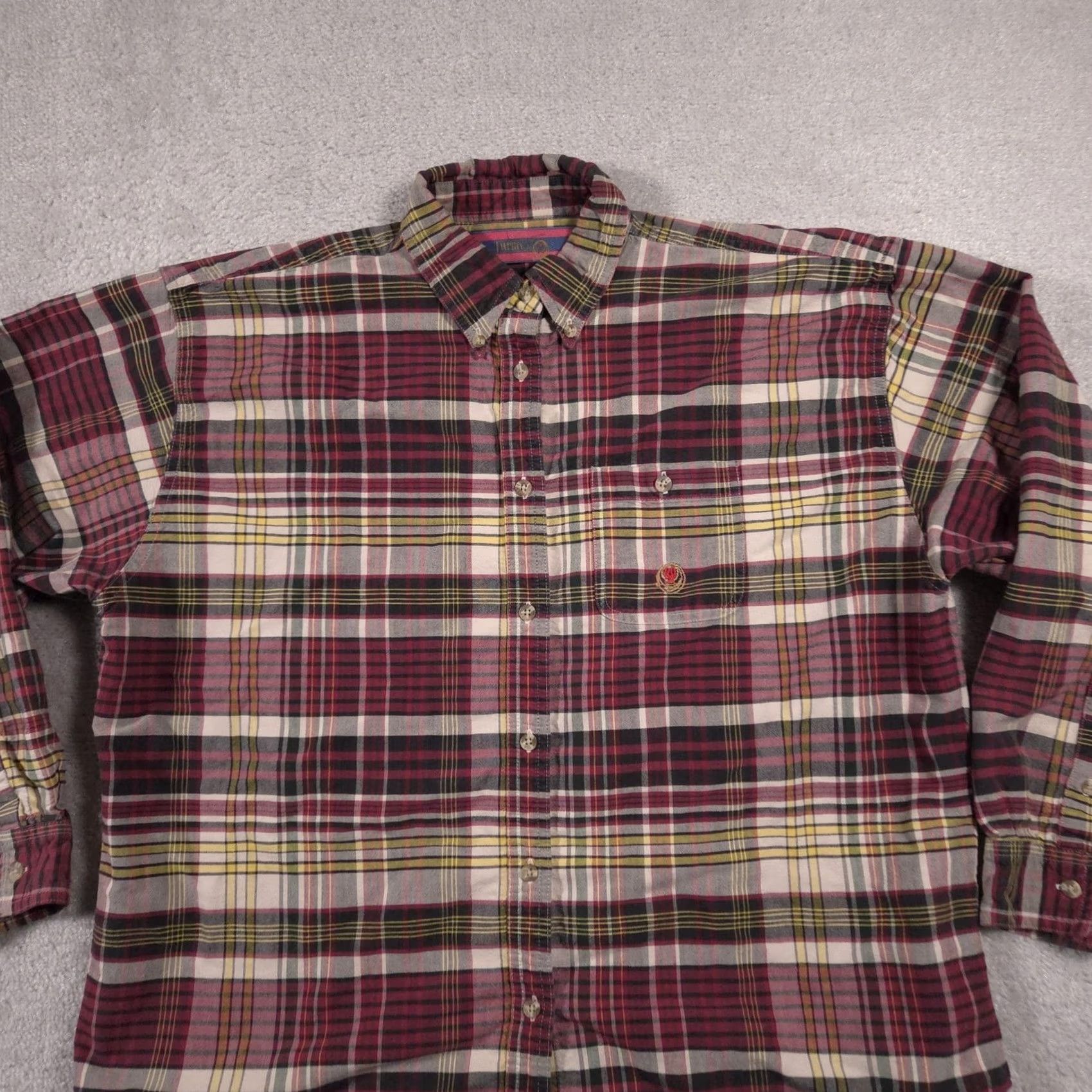 Wrangler Wrangler Shirt Mens XL Red Plaid Button-Up Long Sleeve Flannel Casual Size US XL / EU 56 / 4 - 3 Thumbnail