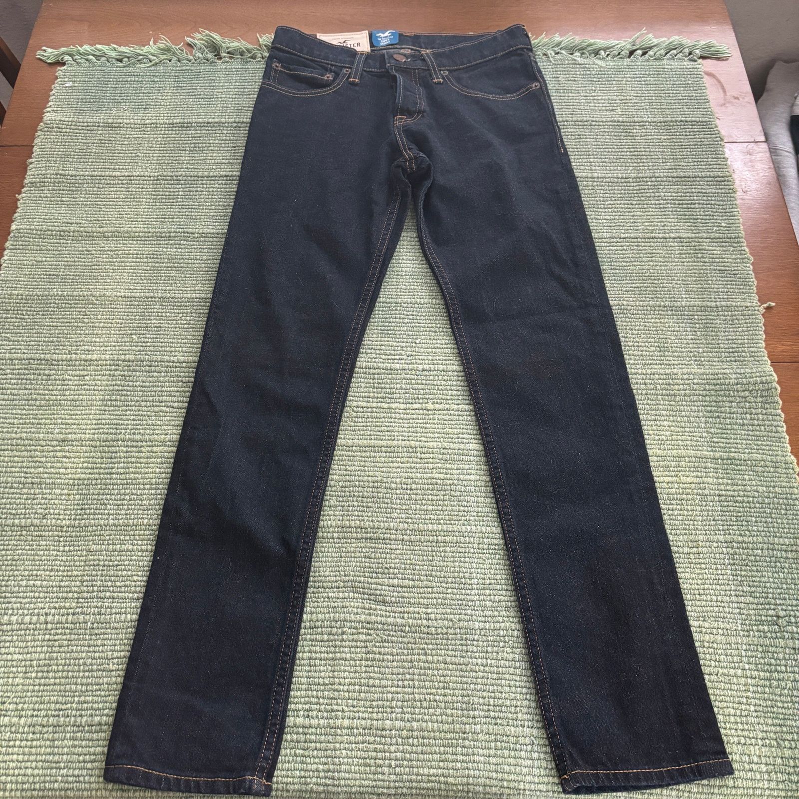 Hollister Deadstock NWT Hollister Dark Blue Super Skinny Jeans 28x30 Size 28" / US 6 / IT 42 - 7 Thumbnail