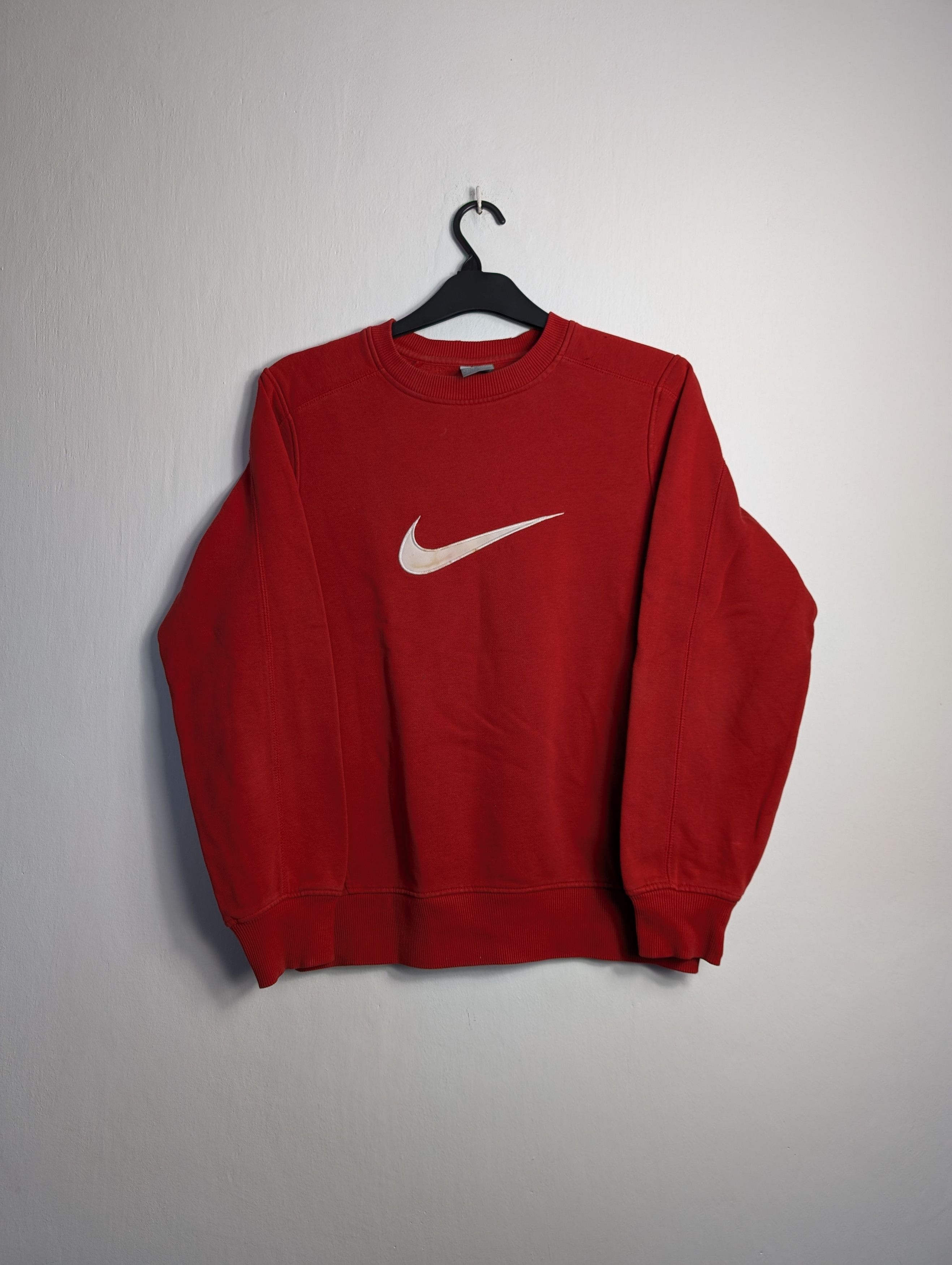 Nike × Vintage Vintage 00s Nike Central Swoosh Sweatshirt Size US S / EU 44-46 / 1 - 1 Thumbnail