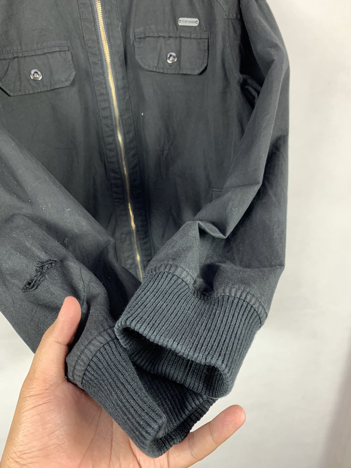 Guess Steals! G by Guess Light Bomber Style Zipper Jacket Size US L / EU 52-54 / 3 - 6 Thumbnail